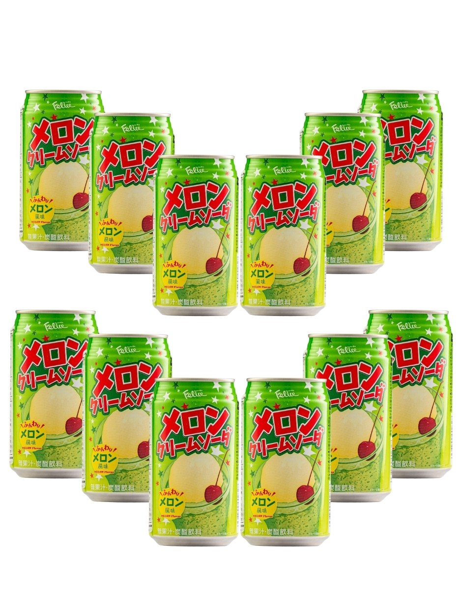 Doce Pack Soda Japonesa Felice Crema Melón 350 Ml