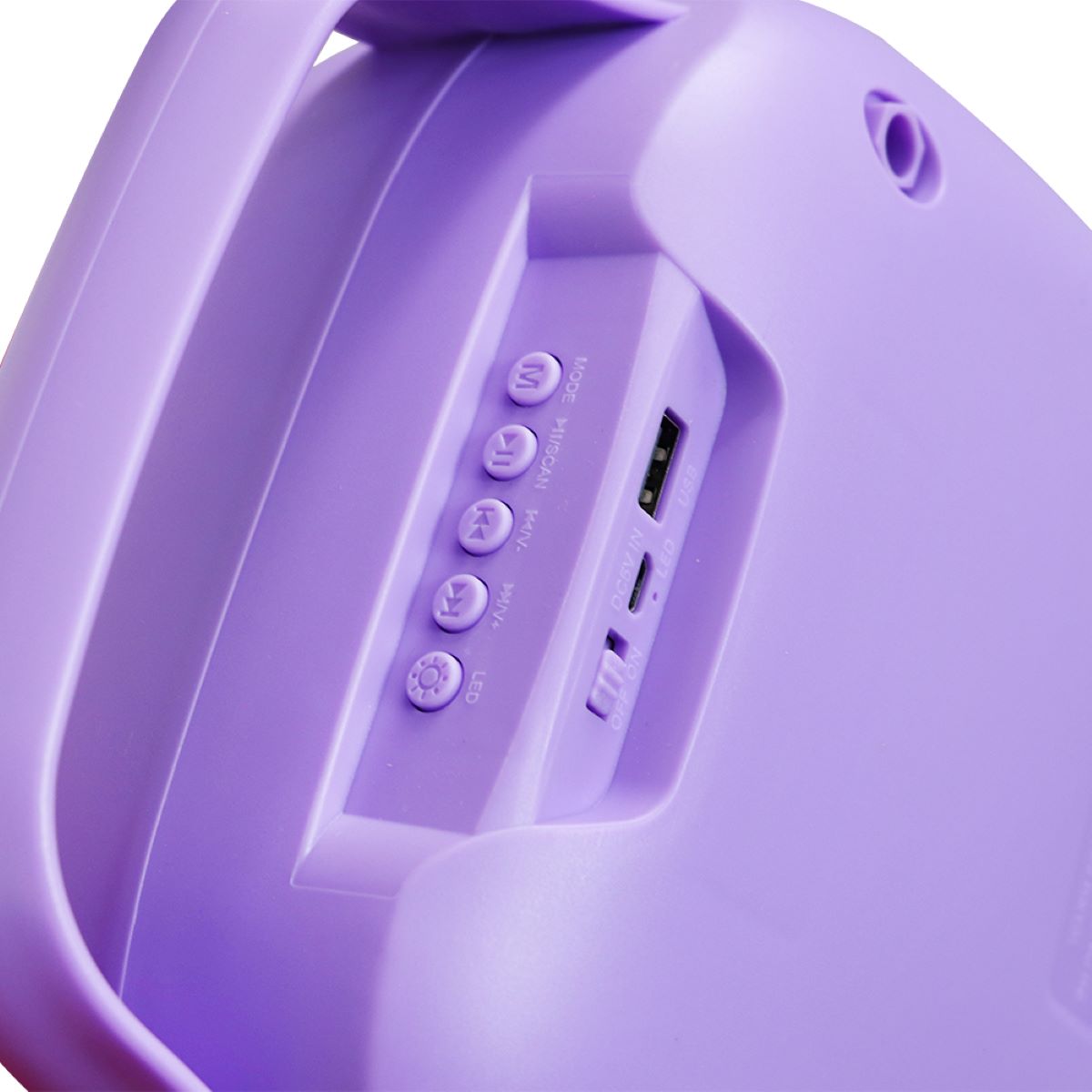 Bafle Bocina Fussion/Yiwu BY80007PR 8" Portátil 10 000W Morado ENDY5