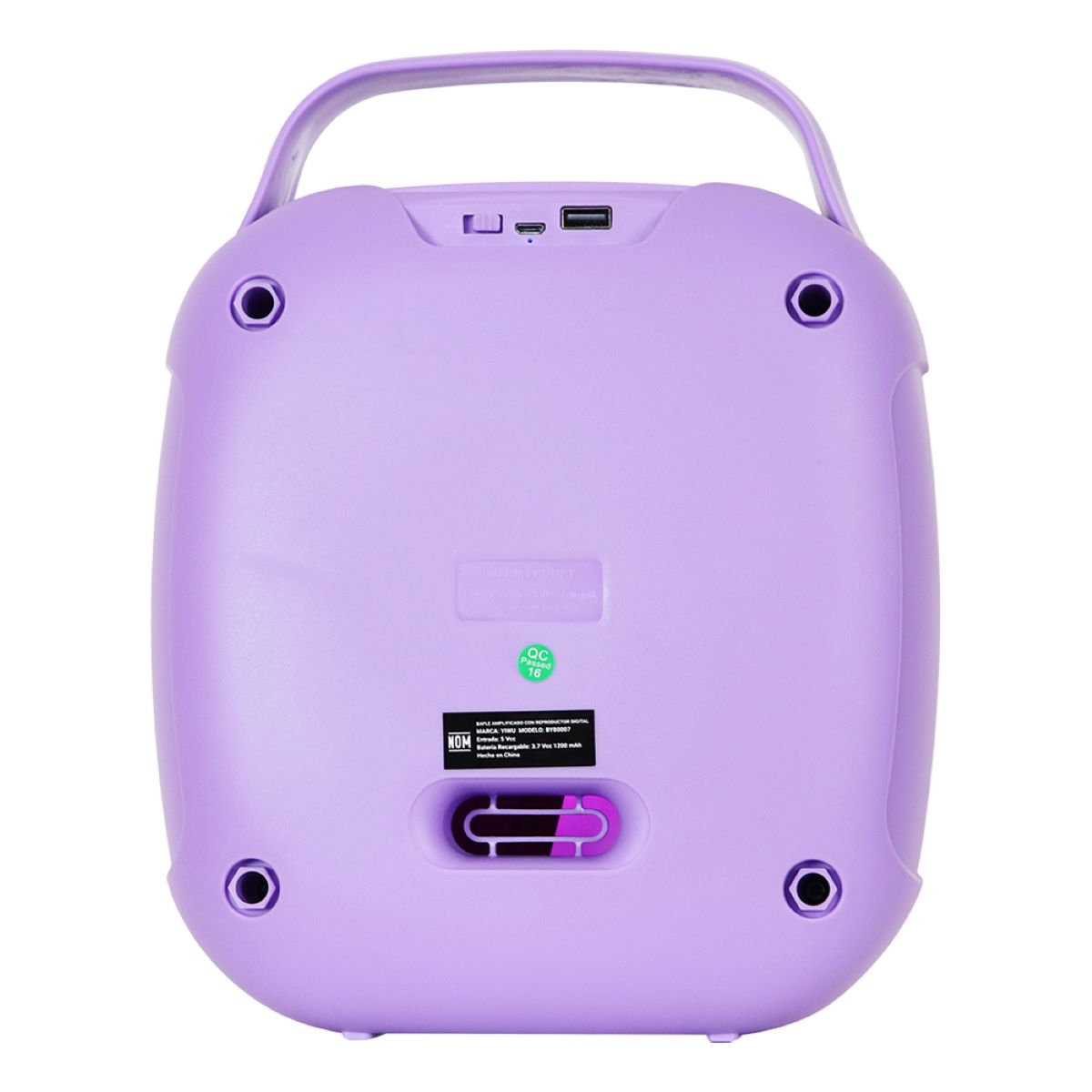 Bafle Bocina Fussion/Yiwu BY80007PR 8" Portátil 10 000W Morado ENDY5