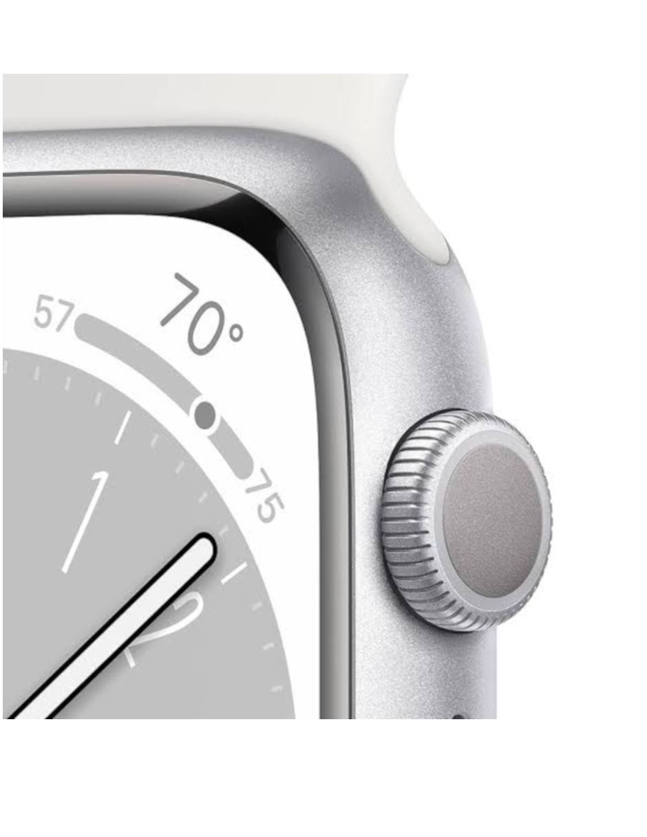 Smartwatch Apple Watch Series 8 Aluminio 45MM GPS Bluetooth Reacondicionado Plata