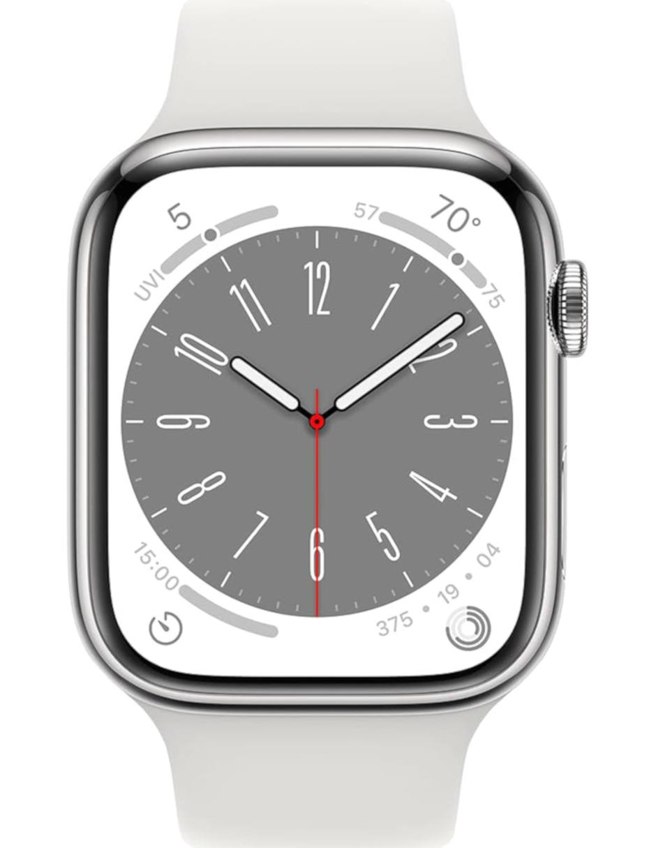 Smartwatch Apple Watch Series 8 Aluminio 45MM GPS Bluetooth Reacondicionado Plata