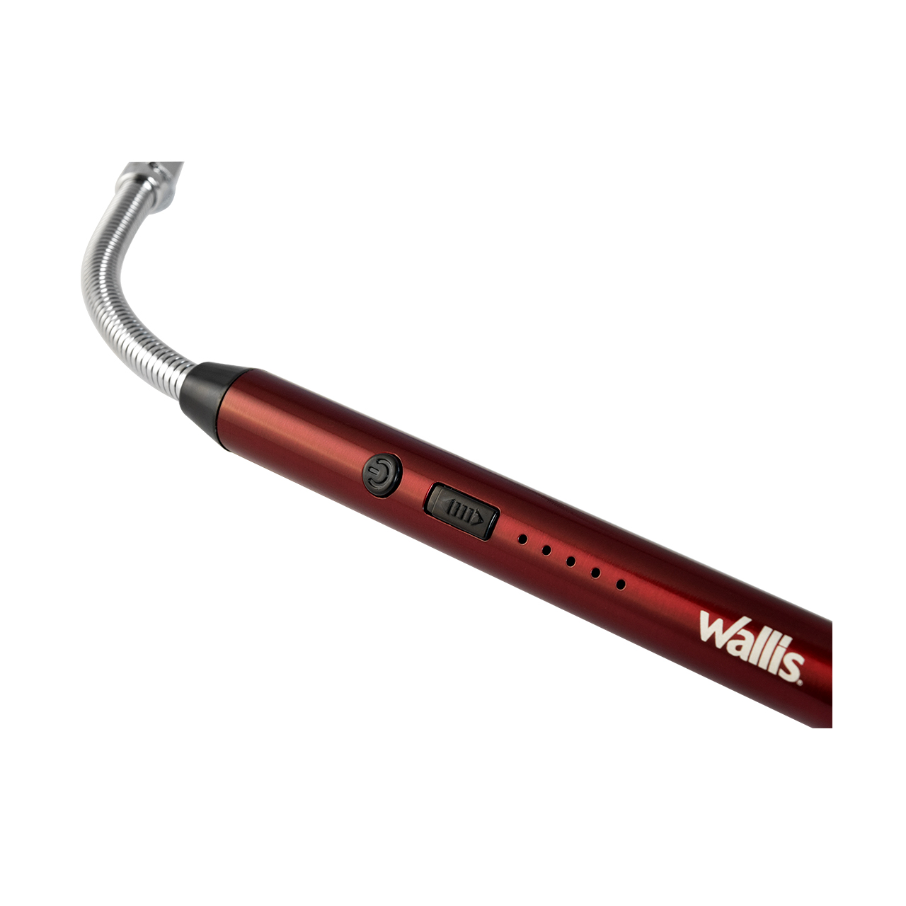 Encendedor electrónico USB, haz de plasma y cuello flexible de 360 °, rojo