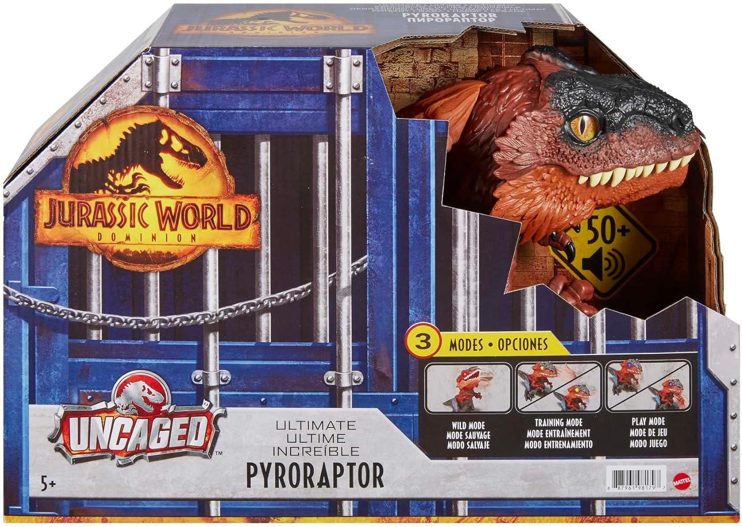 Jurassic World World Dominion Uncaged Ultimate Piroraptor Dinosaurio Interactivo