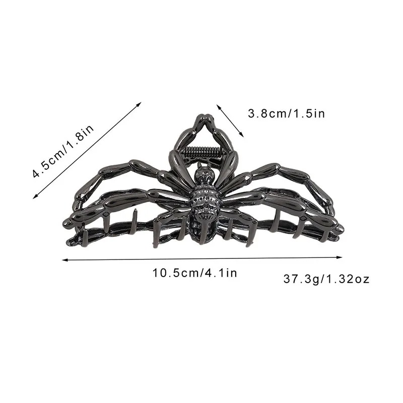 Pinzas Cabello Diseño de Araña Grande Gótica Halloween Punk Accesorios Regalo Moda