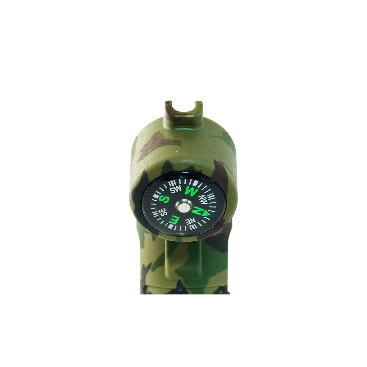 Encendedor electrónico USB con brújula, a prueba de agua, verde camuflaje