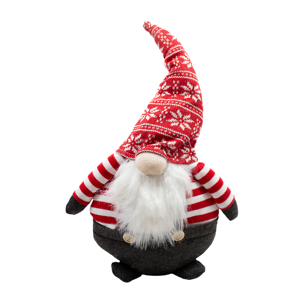 Hermoso Gnomo de Navidad Papá Noe Hecho a Mano 42cm de Alto, Adornos de Navidad
