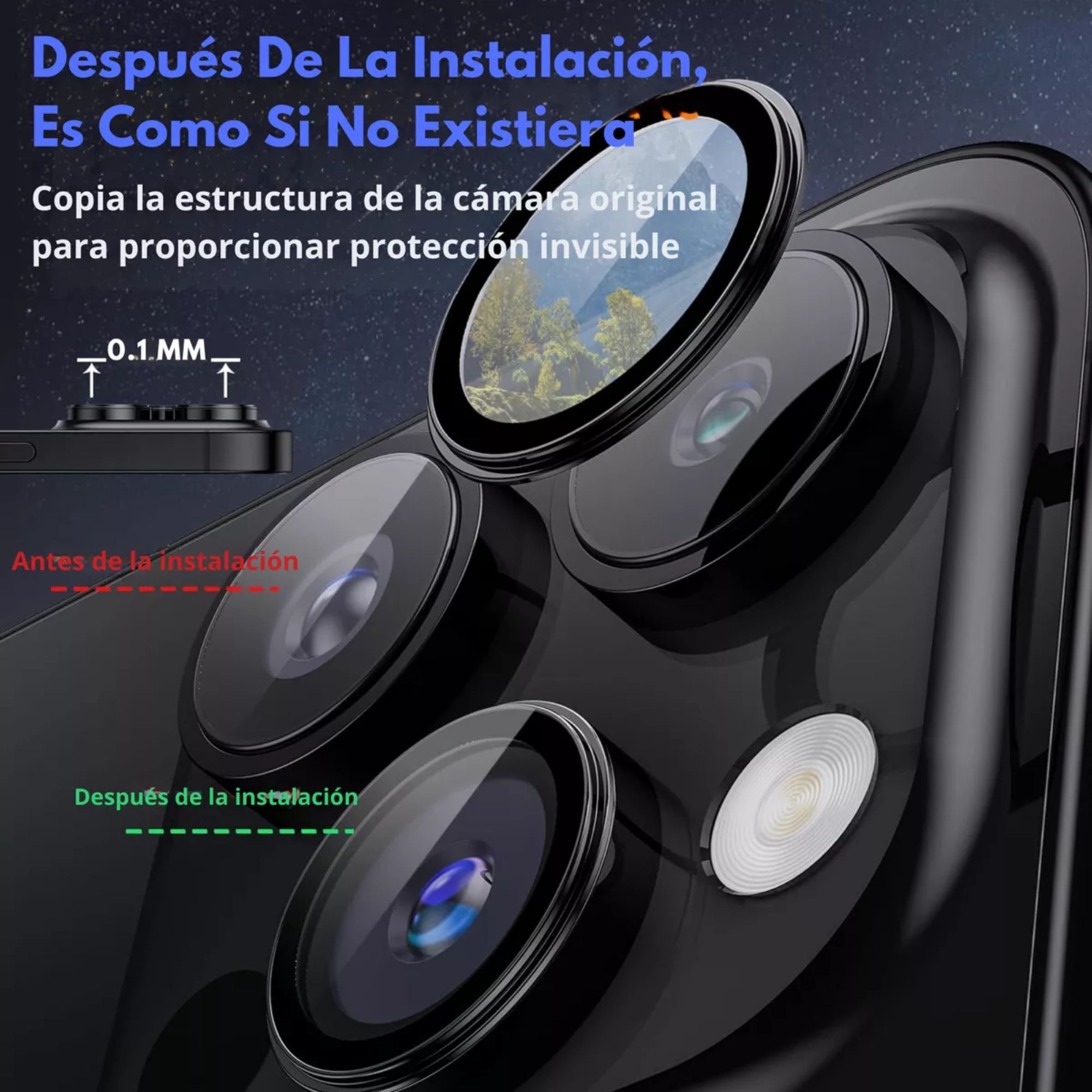 Kit Funda + Mica Pantalla + Aros Cámara Para iPhone Magsafe Para Iphone 12 pro max / Titanio