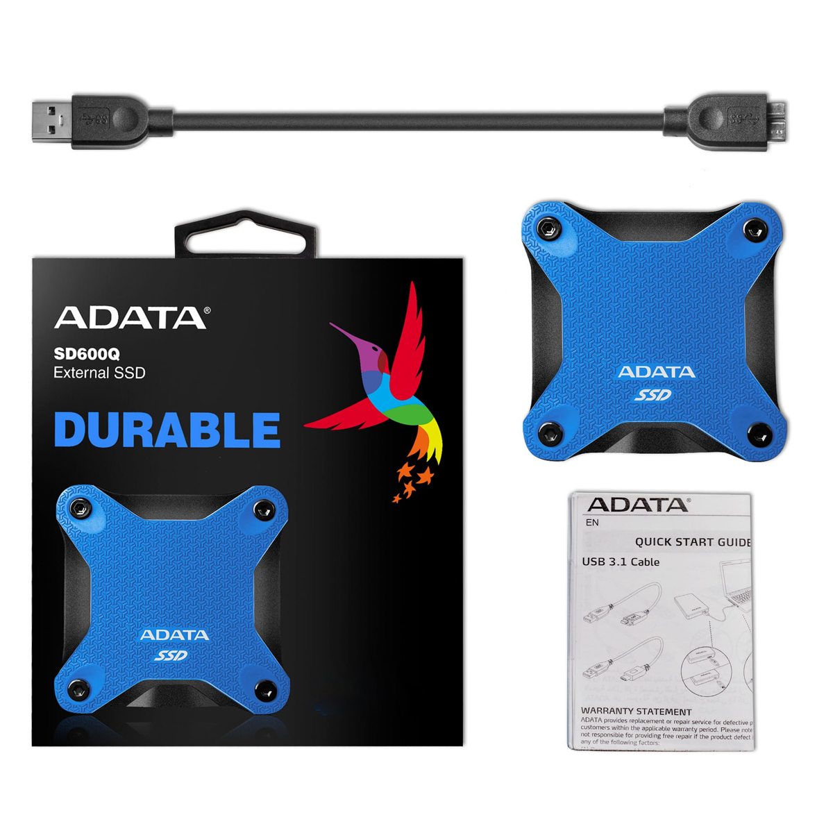 ADATA SSD EXTERNO SD600Q AZUL 240GB ADSD600QA-240GB