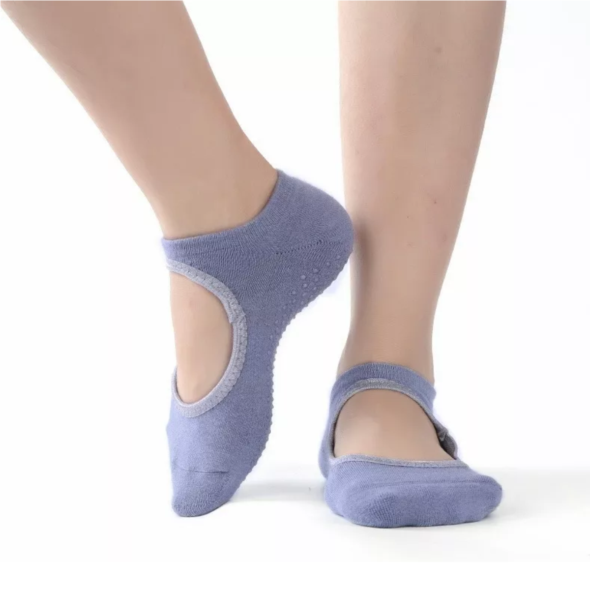 Calcetines Para Yoga Pilates 4 Pares 1 * negro 2 * gris 1 * rosa