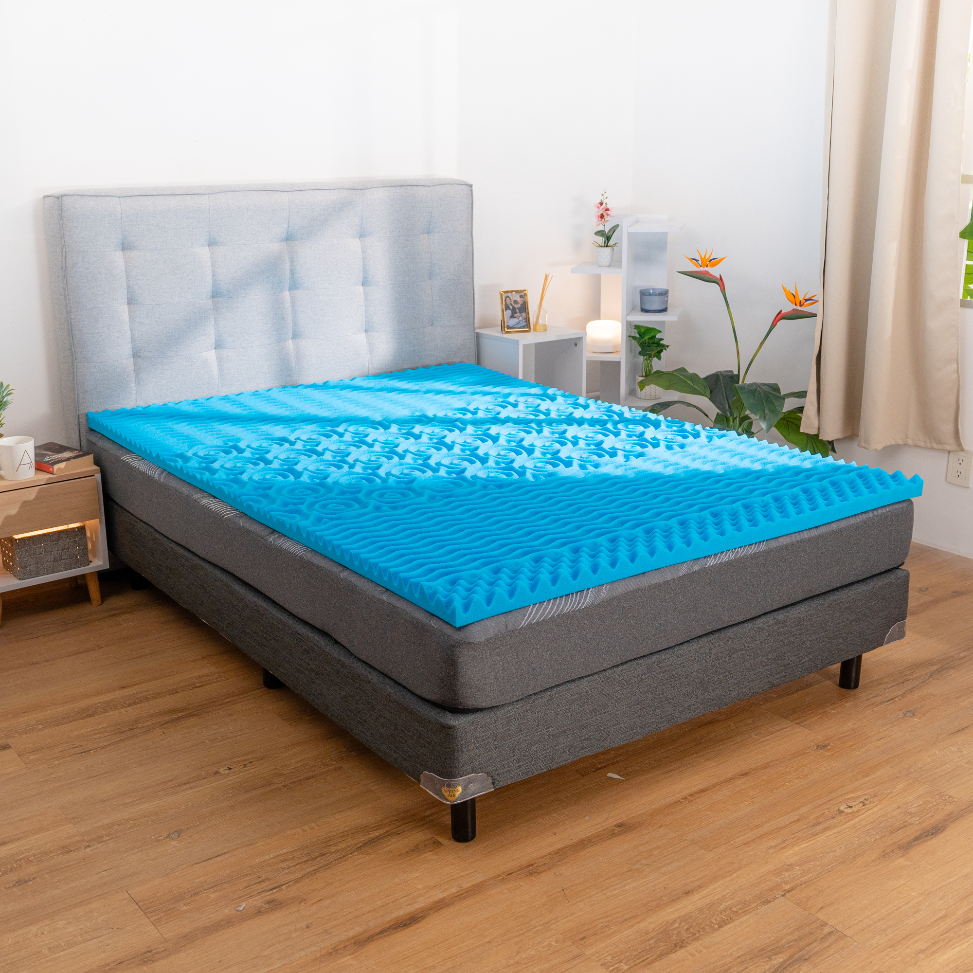 Colchoneta De Memory Foam  Individual Con Infusión Gel Atlas