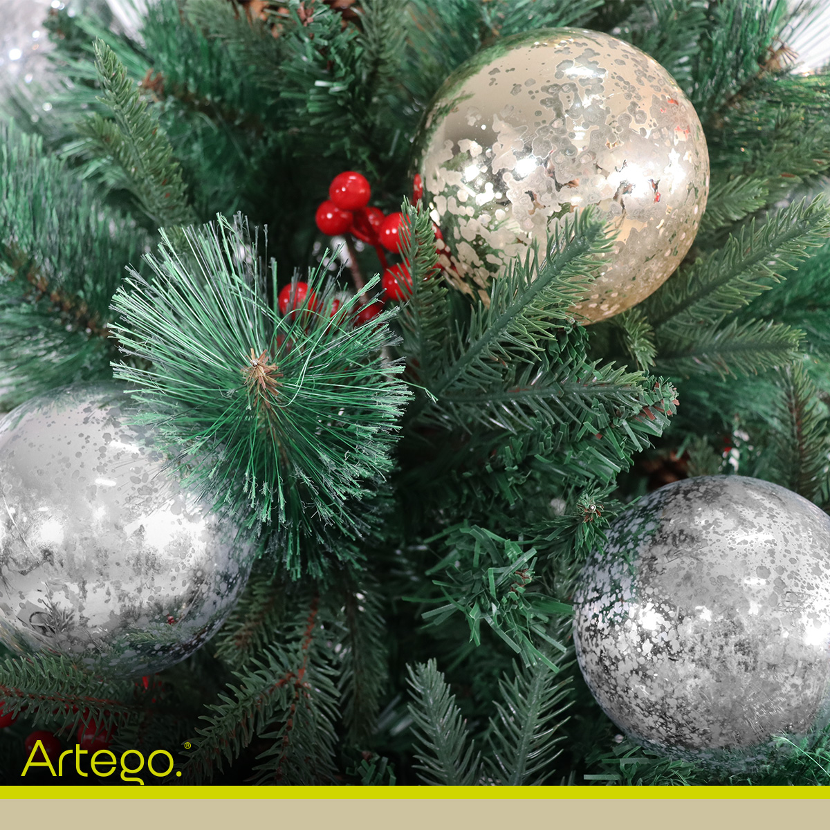 Esferas Navideñas Grandes 10cm Set Paquete 12 piezas acabado gotas Cromadas Mix Platino Dorado decoración Bolas Christmas balls ornaments