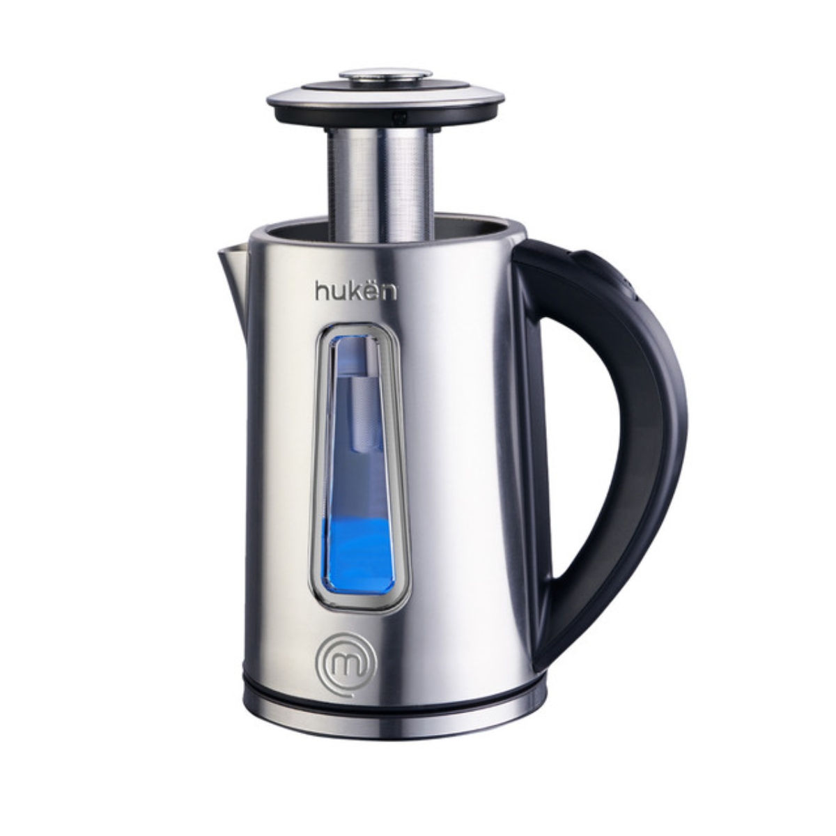 Tetera Eléctrica, Hervidor de Agua Eléctrico con Infusor de 1.7 Litros, Acero Inoxidable con Ventana