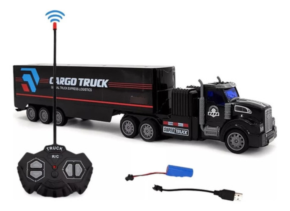 Trailer Control Remoto Trailer Juguete negro