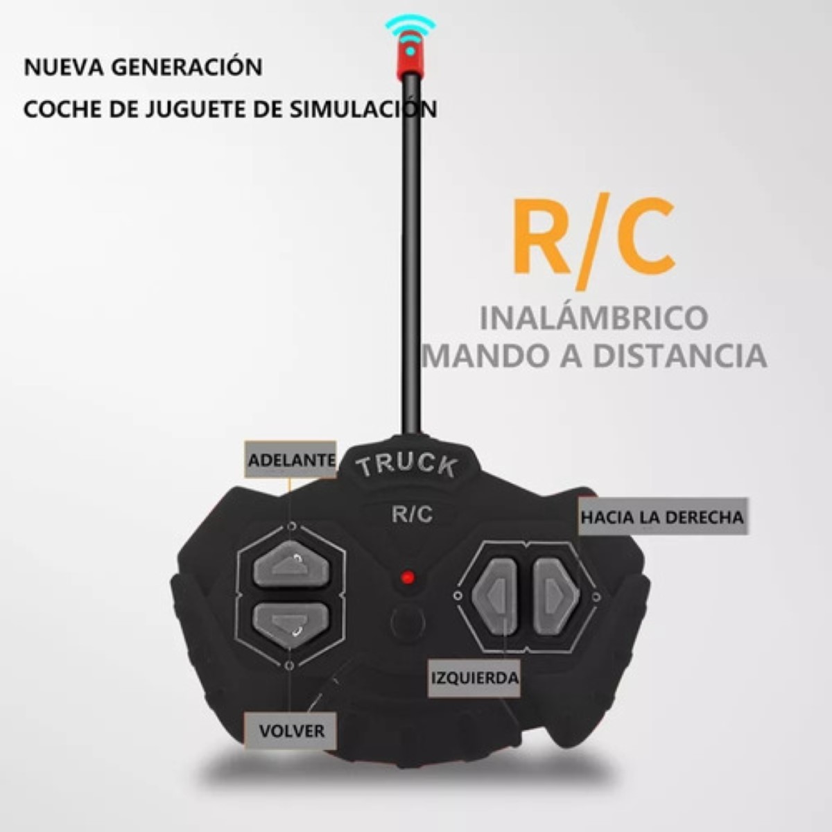Trailer Control Remoto Trailer Juguete negro