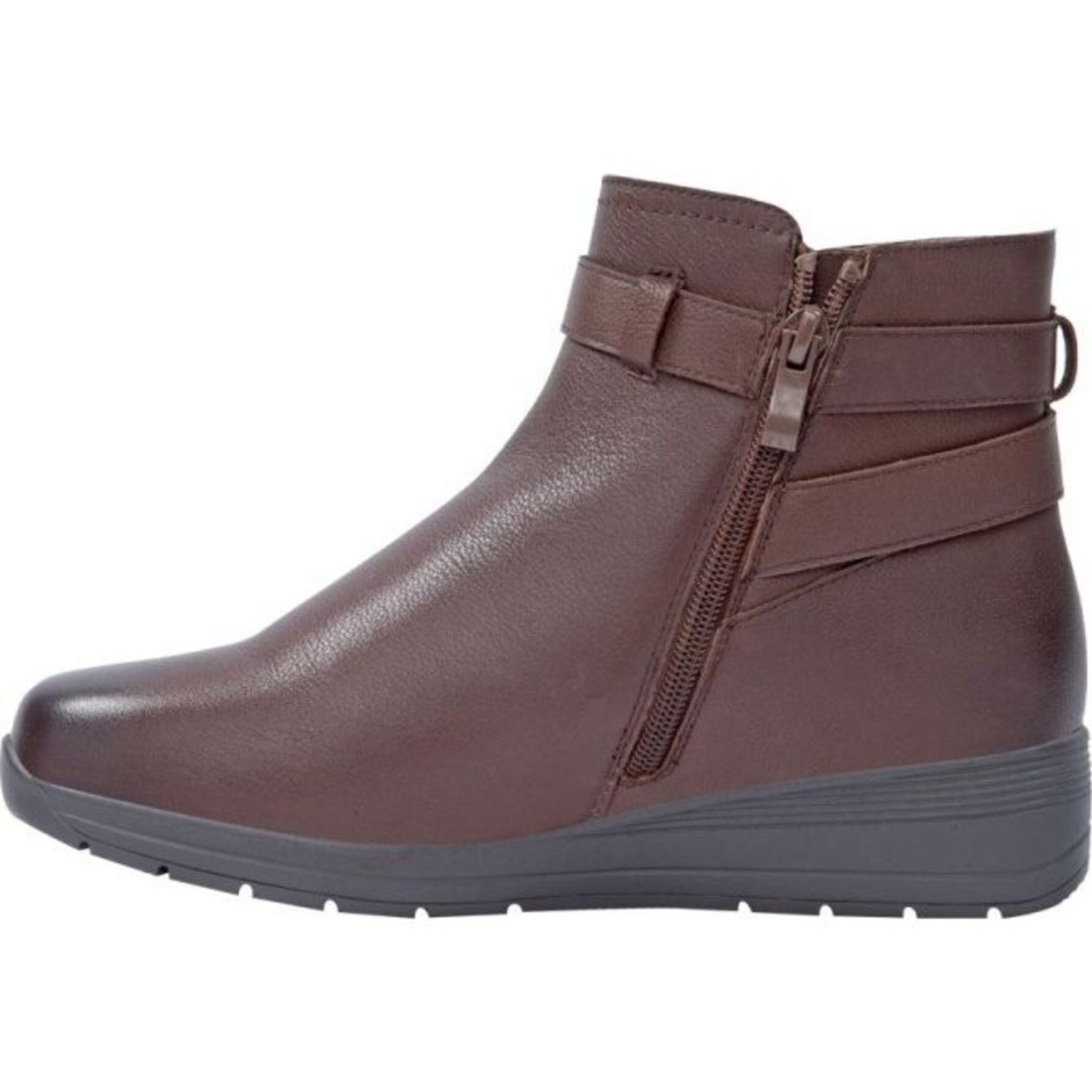Bota para mujer, confort, de piel, con hebilla y cierre, marca Schatz Confort Flex 1143005