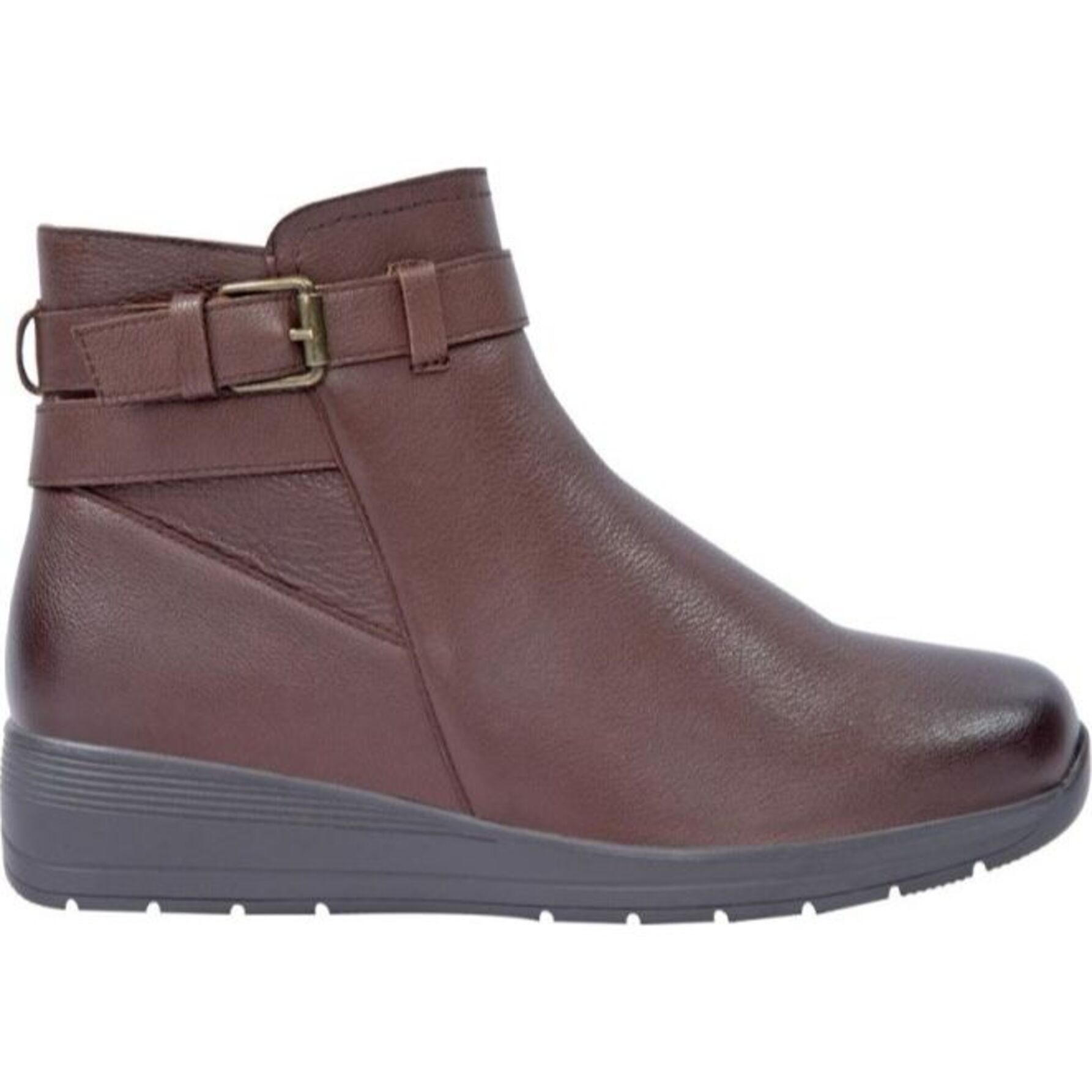 Bota para mujer, confort, de piel, con hebilla y cierre, marca Schatz Confort Flex 1143005