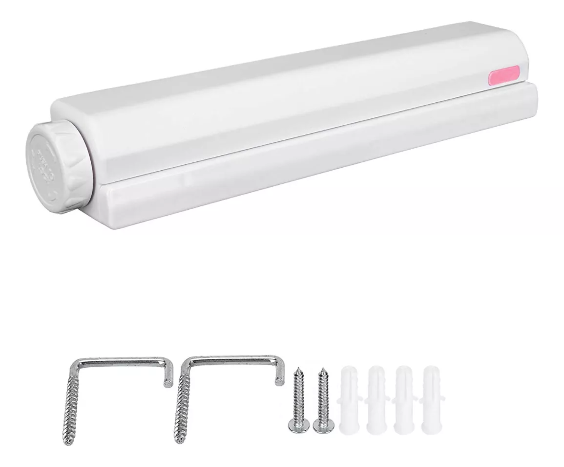5líneas Tendedero Retráctil Plegable Pared Con Gancho