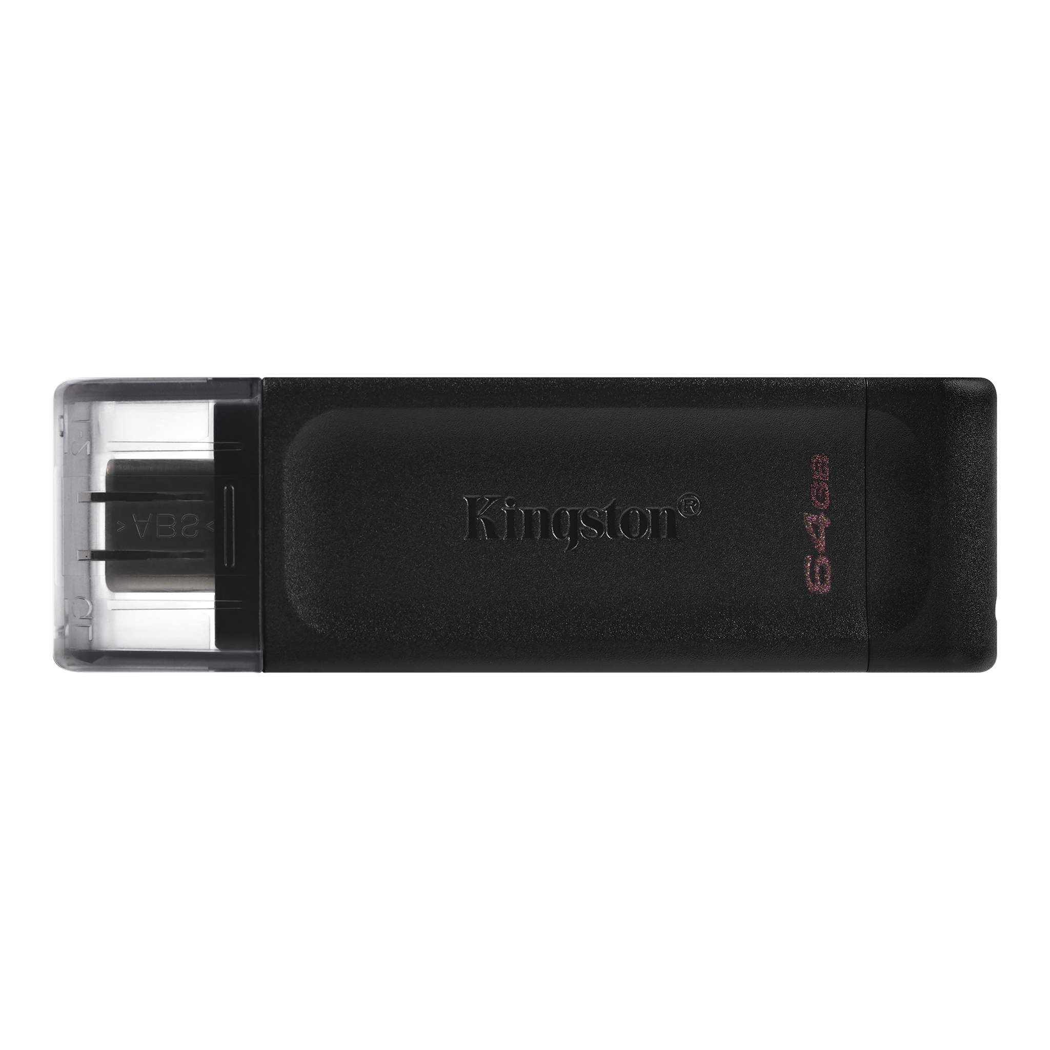 KINGSTON MEMORIA USB TIPO C 64GB NEGRA DT70-64GB