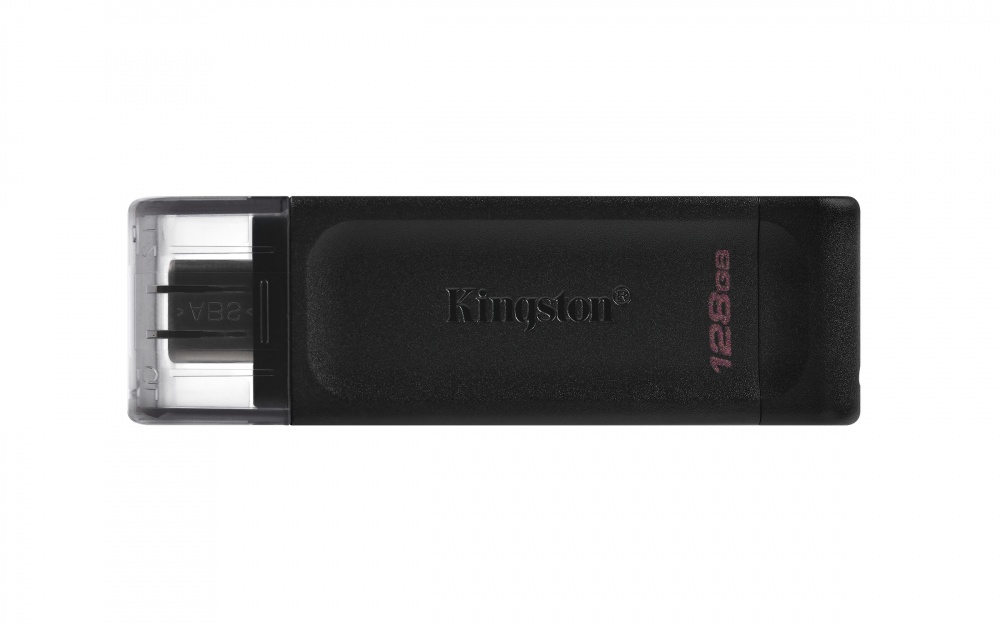 KINGSTON MEMORIA USB TIPO C 128G NEGRA DT70-128GB