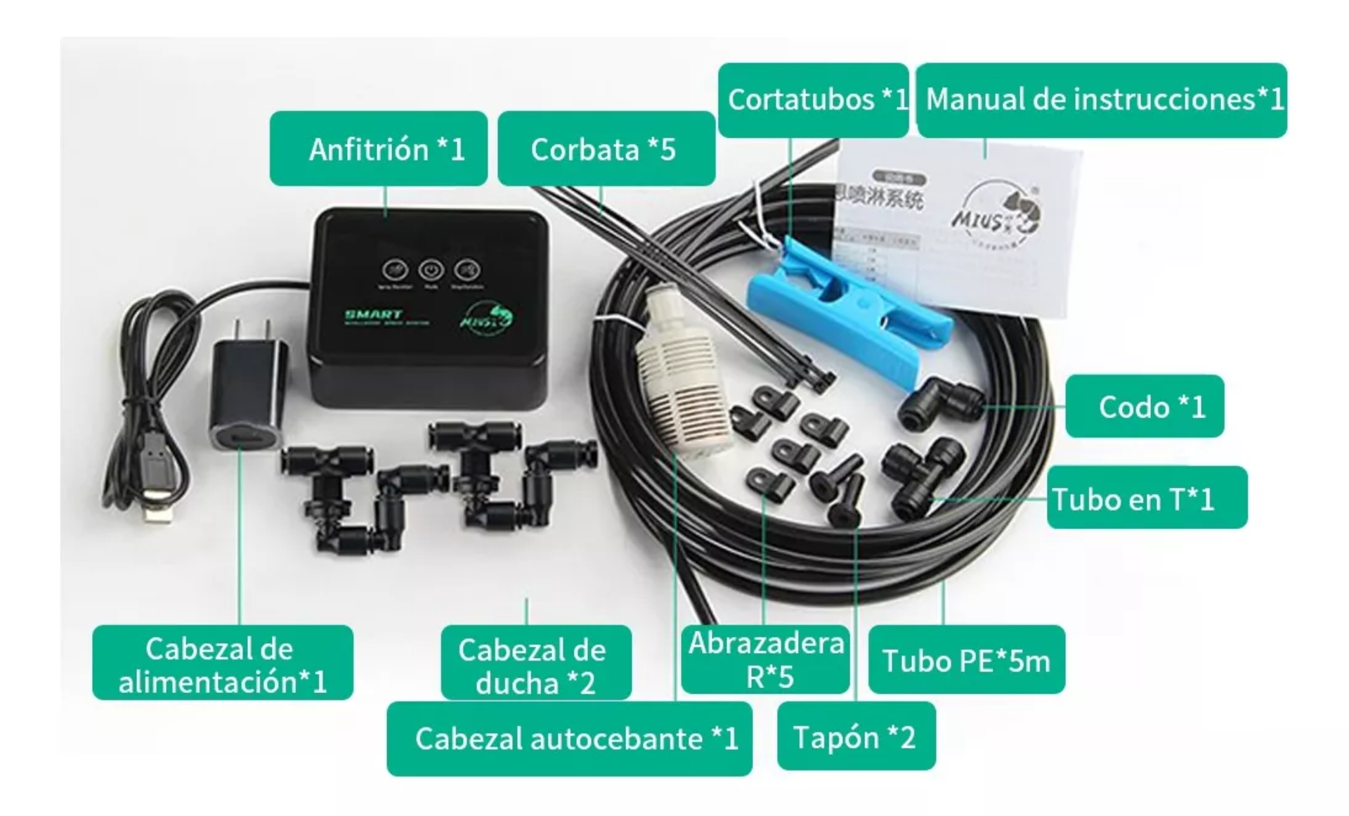 Sistema De Pulverización De Lluvia Nebulización Inteligente