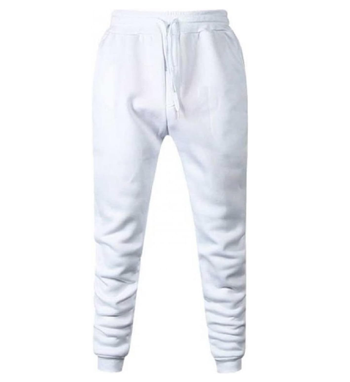 Pants Jogger Deportivo Gym Casual Elástico Calidad Blanco Talla M