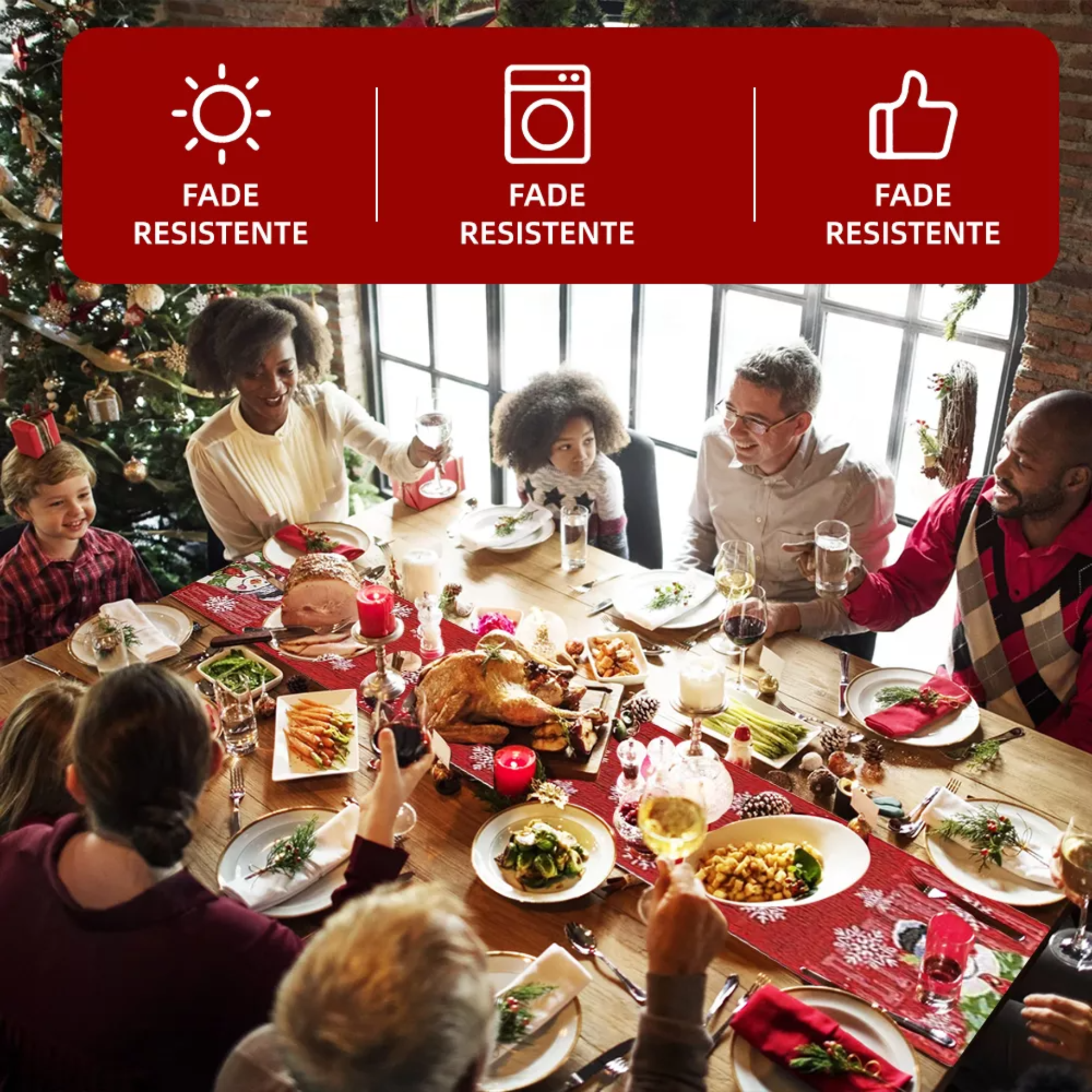 Camino De Mesa Navidenos Decoración Navidad Mantel 33x180cm