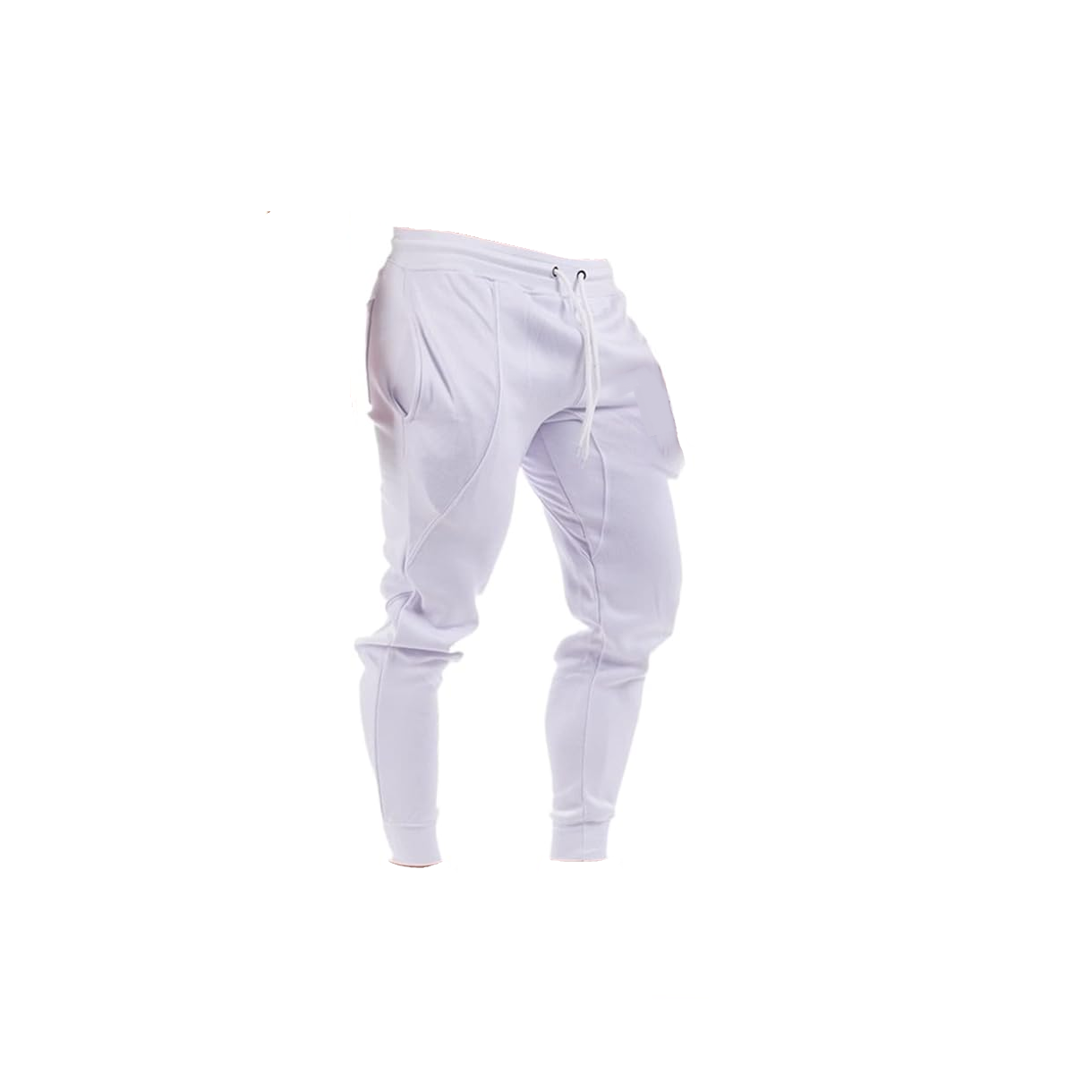 Pants Jogger Deportivo Gym Casual Elástico Calidad Blanco Talla M