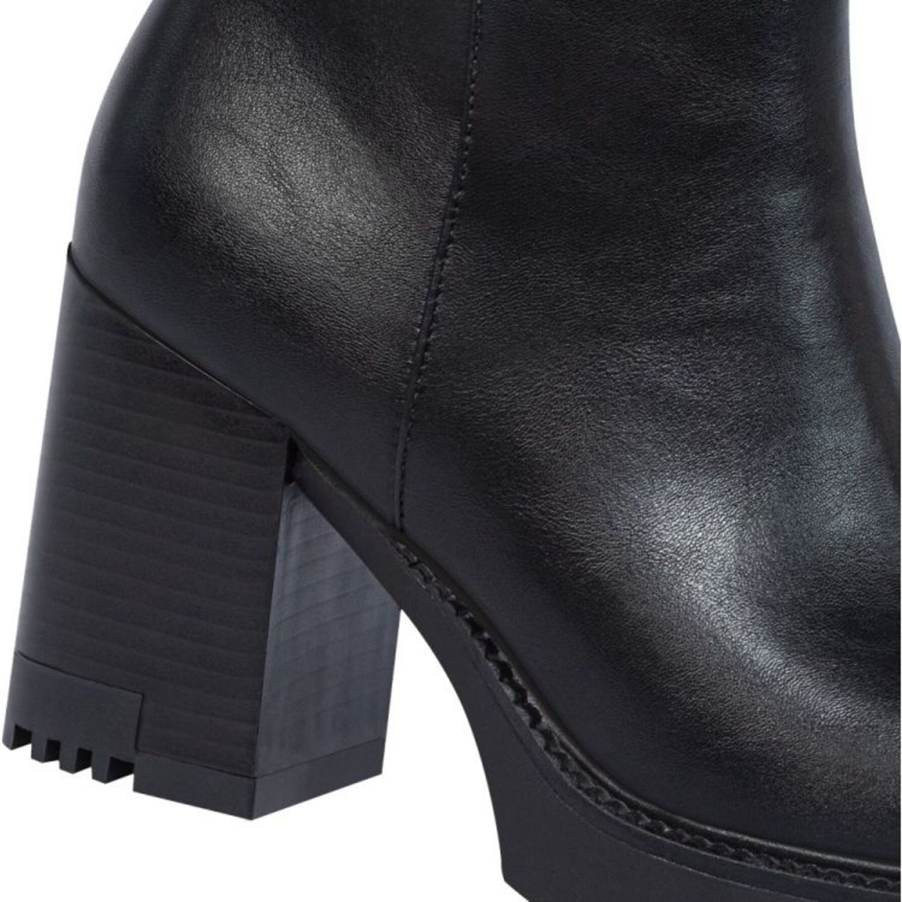 Bota para mujer, con suela track, con tacón alto y ancho, punta cuadrada, marca Tierra Bendita 1143017