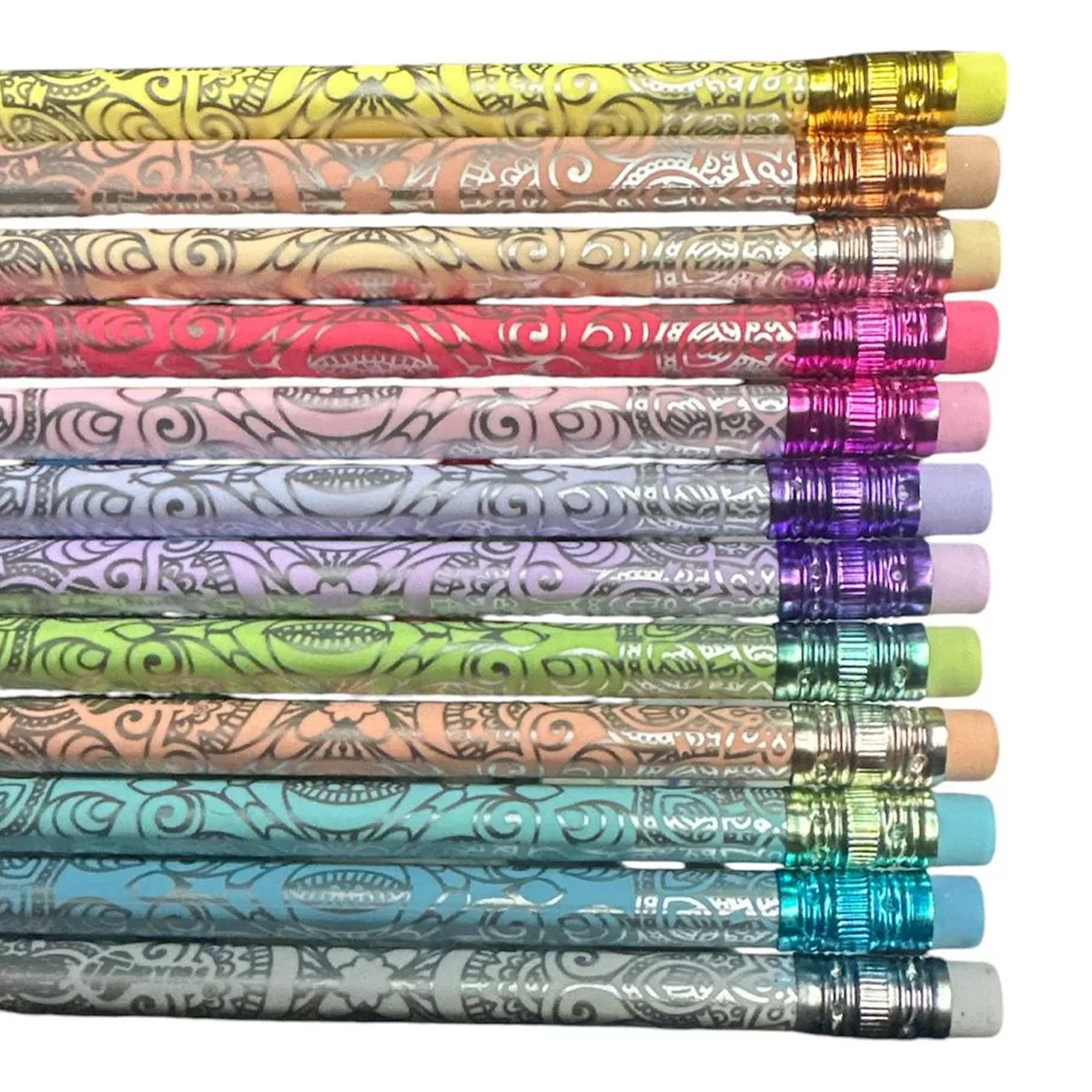 12 Piezas Lapices Triangulares De Colores Borrables Pastel