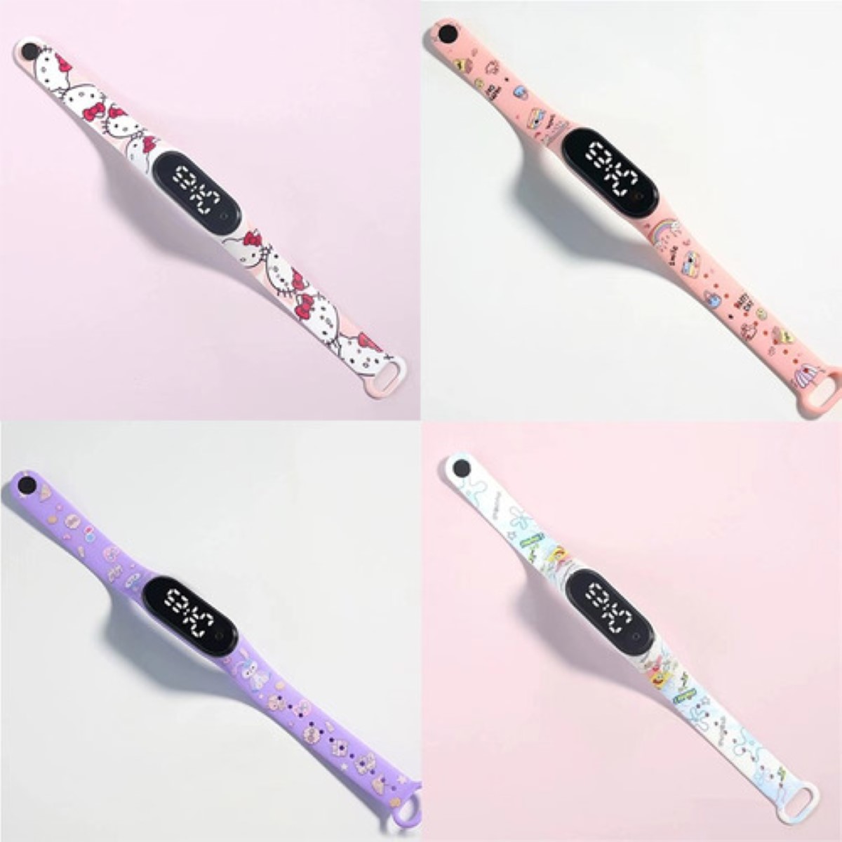 10pzs Reloj Digital Led Electrónico Relojes De Juguete COLORES