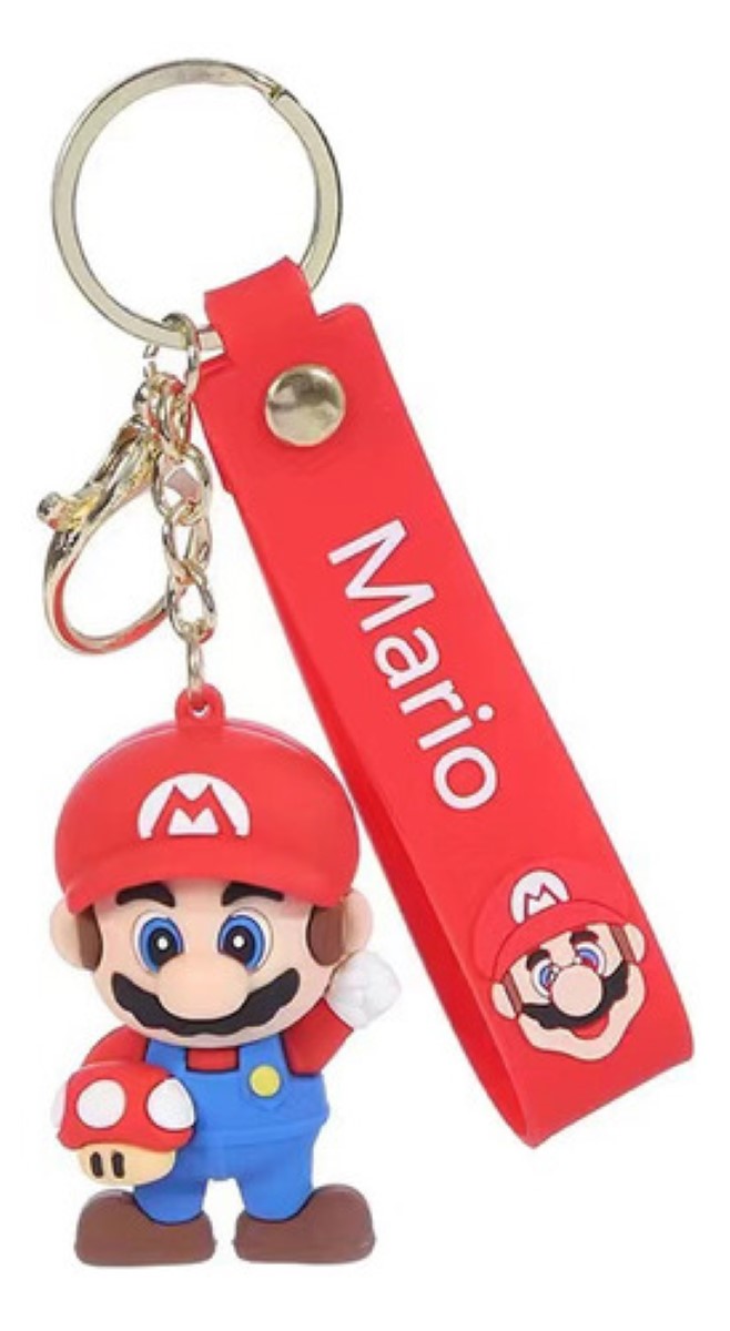 2pzs Peluches Super Mario Bros Luigi  Mario + Con Llavero