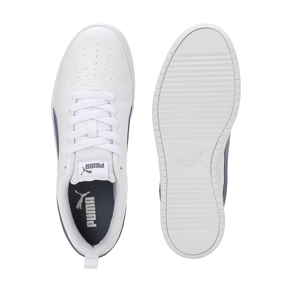 Tenis Casual Puma Rickie Blanco-Azul Unisex  387607 18