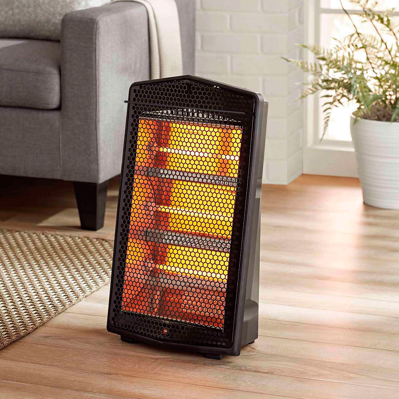 Calefactor electrico de cuarzo Negro 1500 W Pelonis Reacondicionado  Grado A