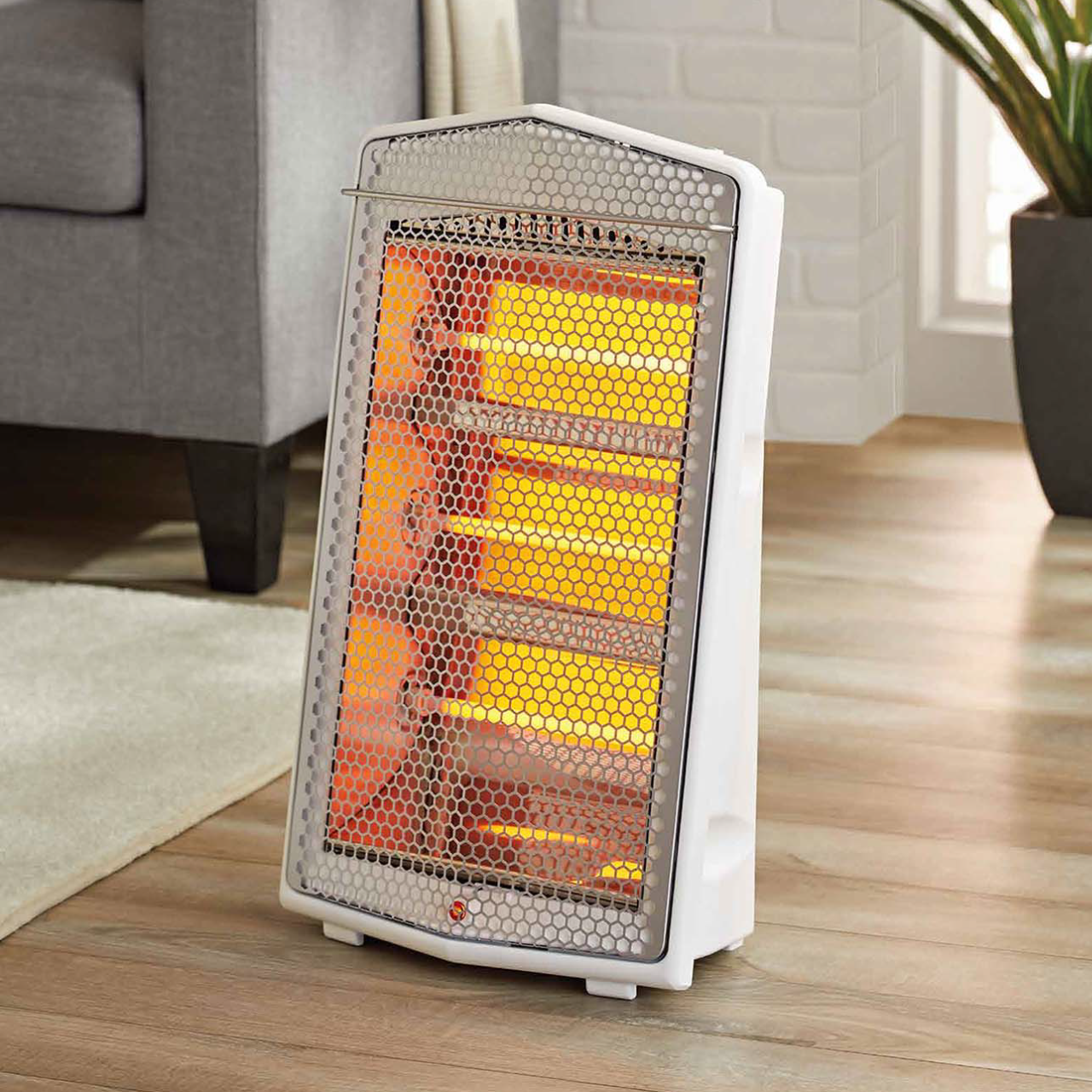 Calefactor electrico de cuarzo blanco 1500 W Pelonis Reacondicionado Grado A