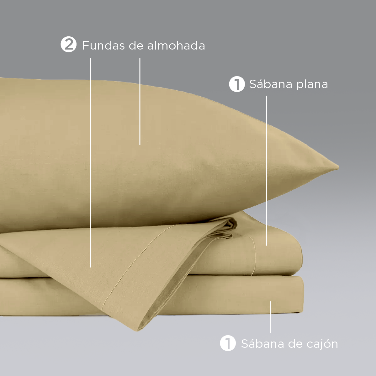 Juego Sábana Microfibra King Size Color Moka  Más Bolsa Para Regalo
