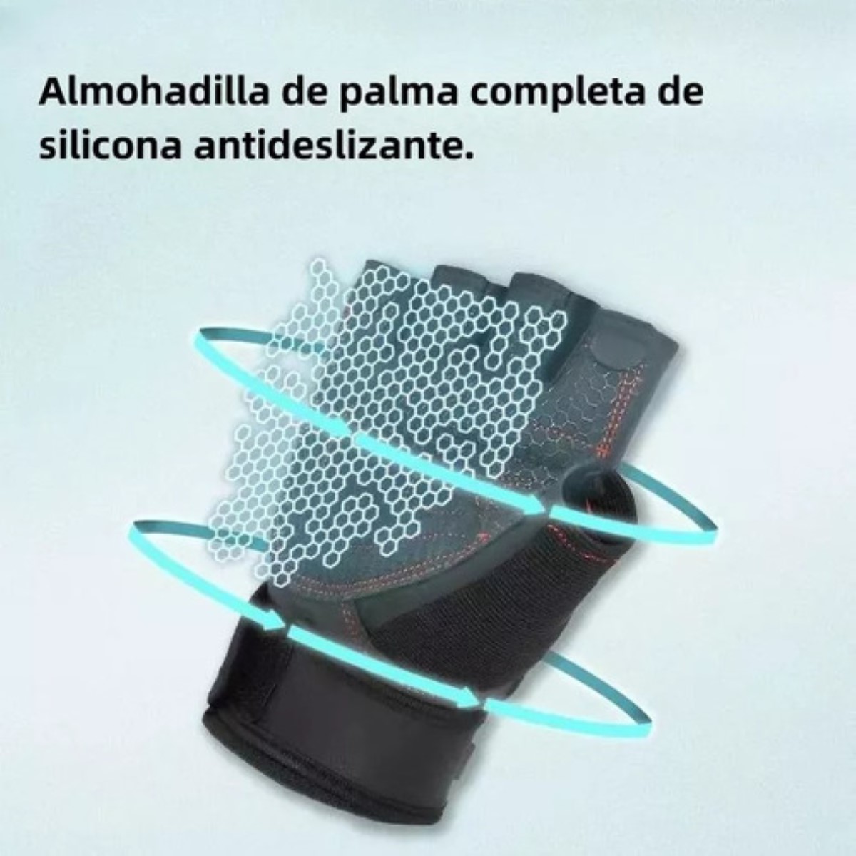 3 Pares Guantes Para Levantamiento De Pesas, Ciclismo negro