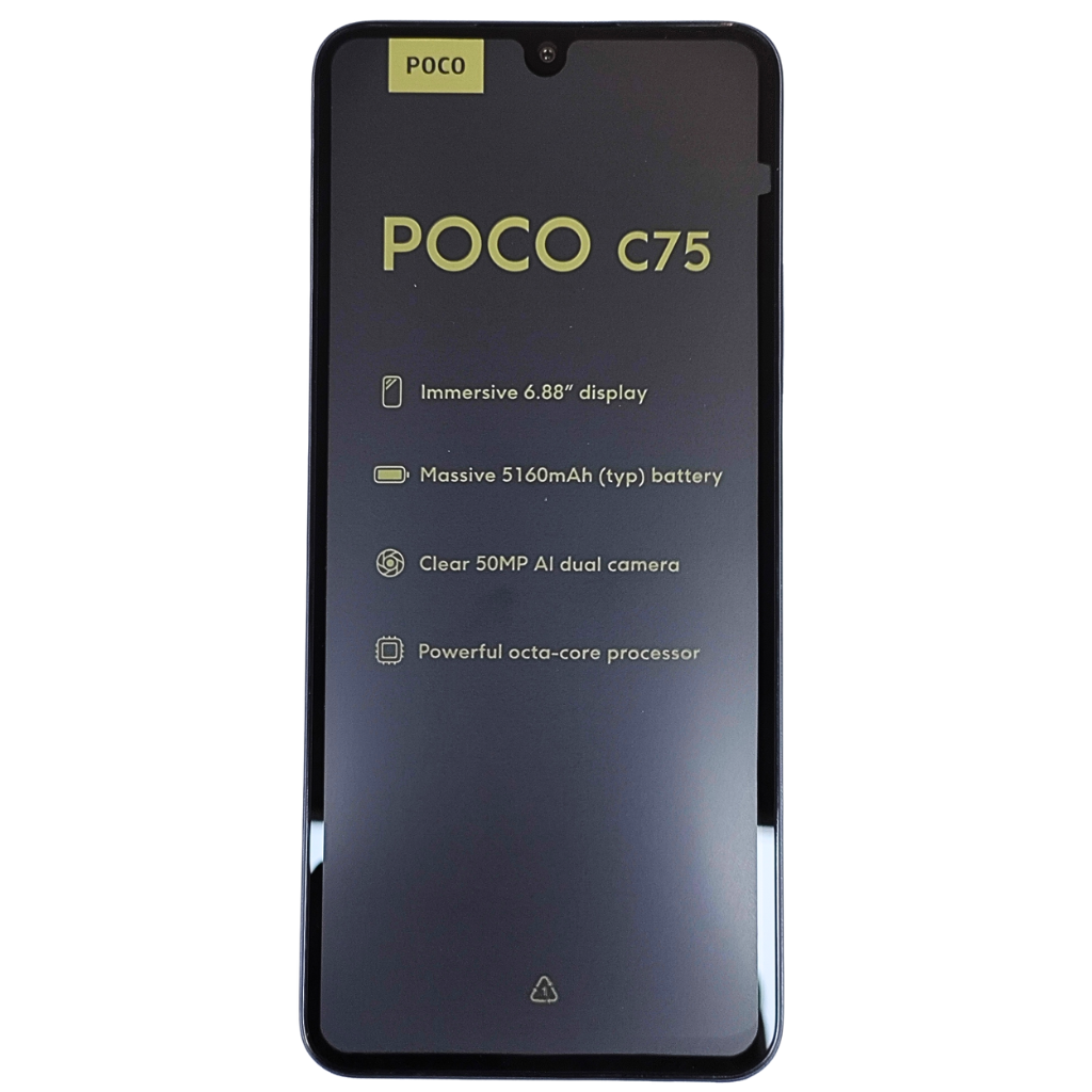 Xiaomi POCO C75 + Audífonos con Pantalla Táctil ELIBOM Beats Flyer  y Smartwatch Filwans