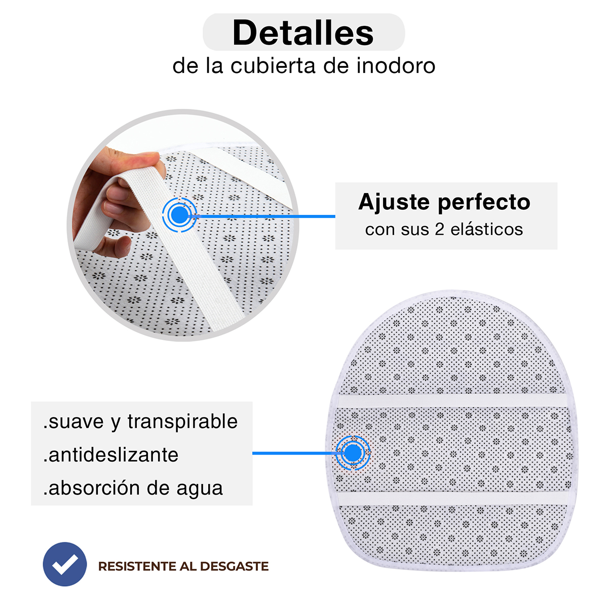 AGBOX Juego Para Baño Premium Estandar 5 Piezas, Hojas Verdes .