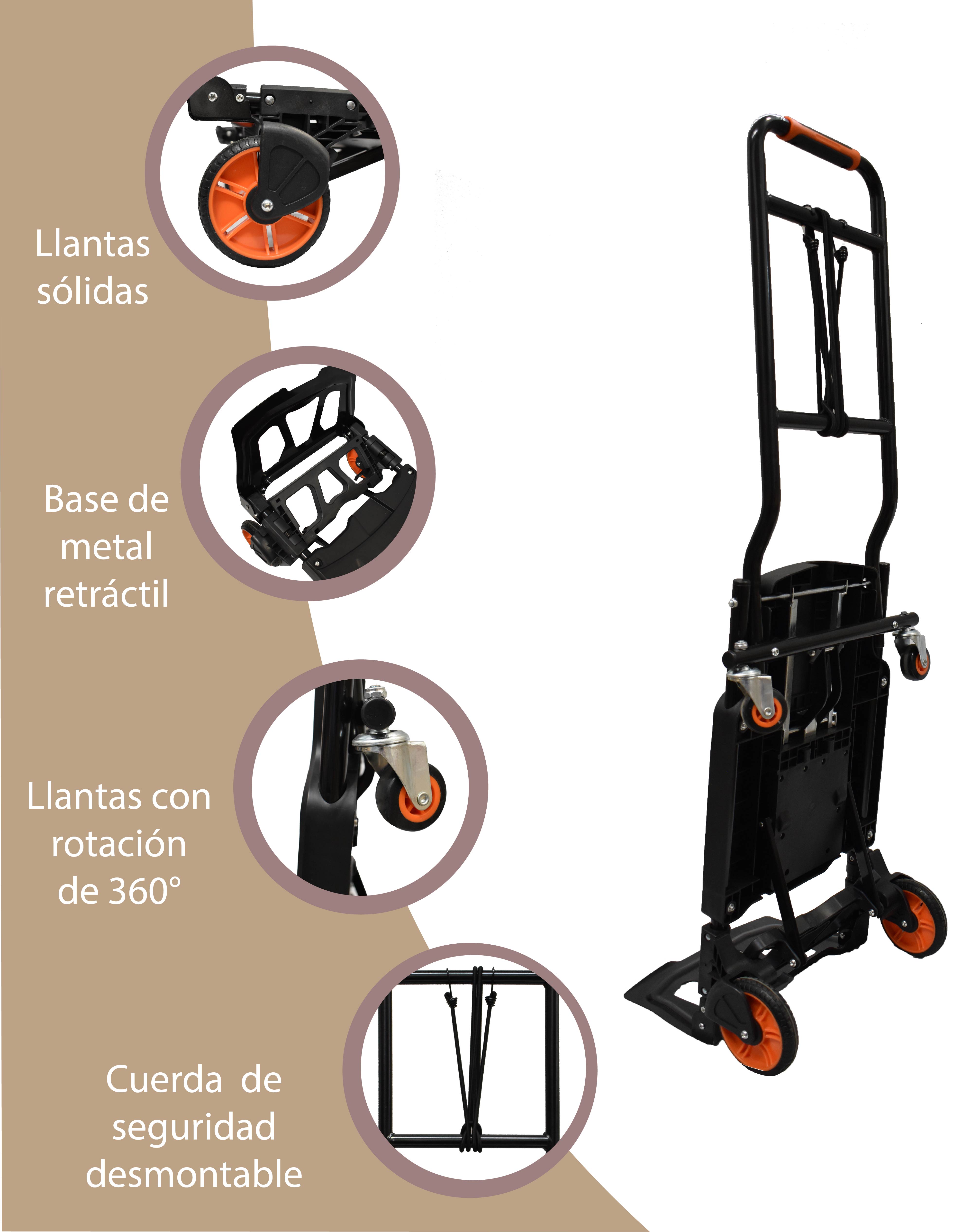 Carrito Plegable  Convertible en Diablito  Carga Máxima 200KG 