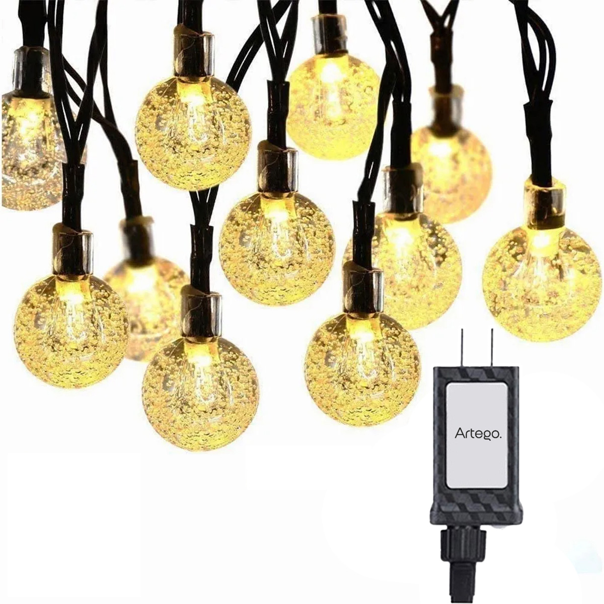 Luces serie 100 led esferas bola cristal style guirnalda de luces interior exterior Decoración Navidad eventos bodas LED 