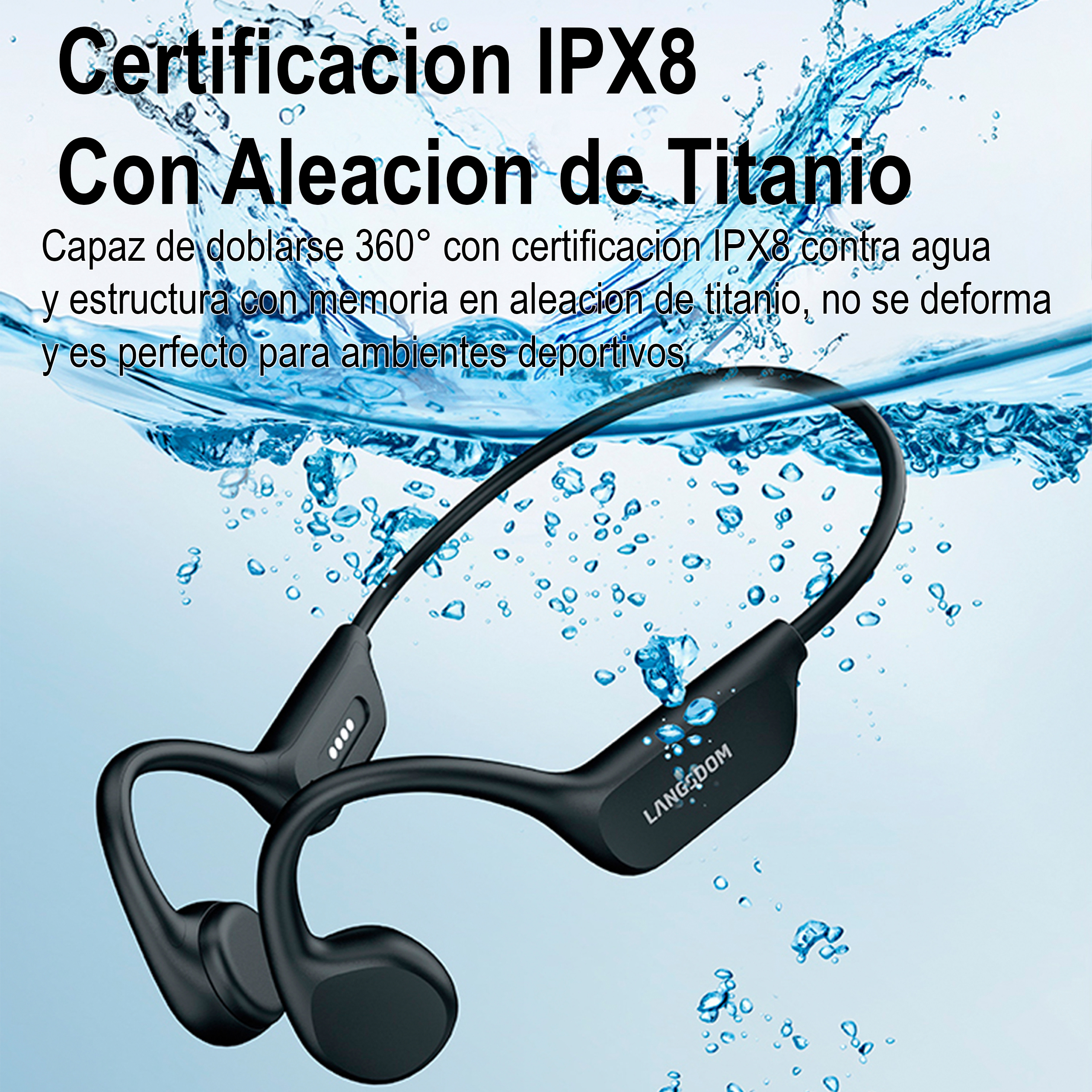 Audifonos Langsdom Be17 Bone Coneduction Para Nadar