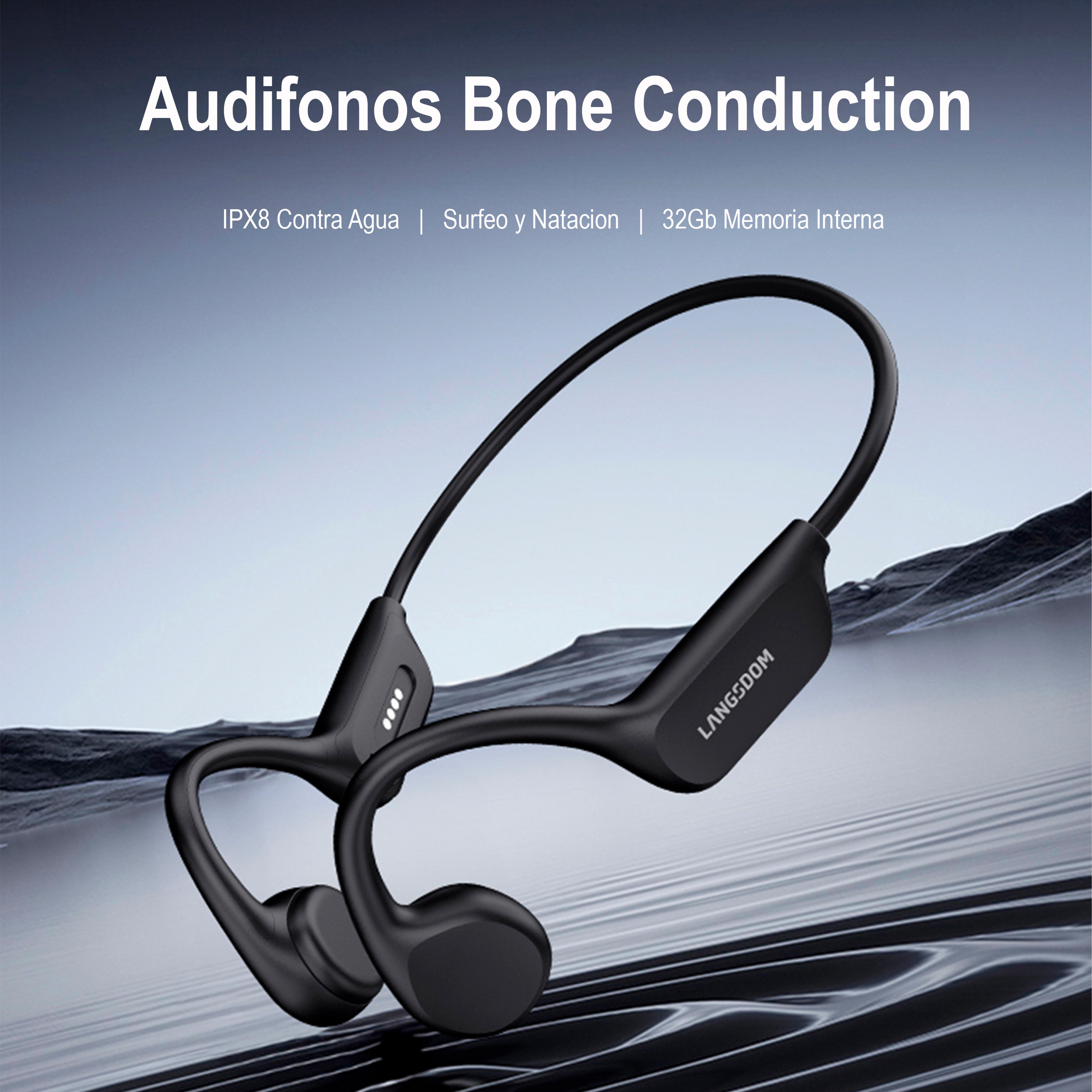 Audifonos Langsdom Be17 Bone Coneduction Para Nadar