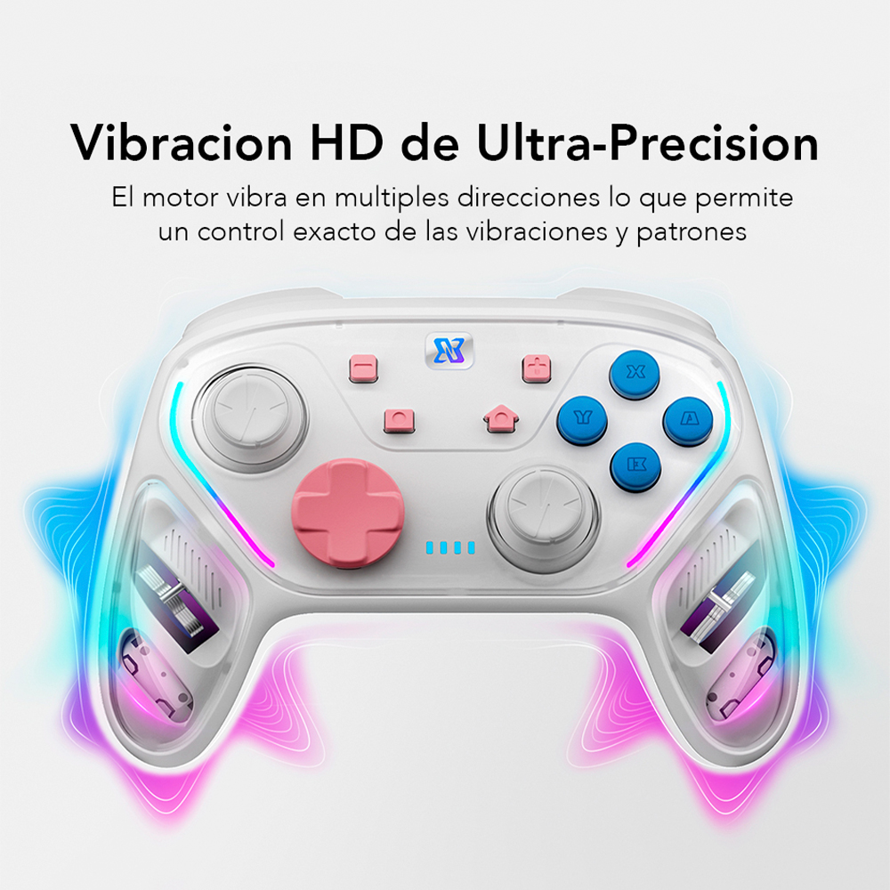 Pro Controller Binbok Para Nintendo Switch Blanco