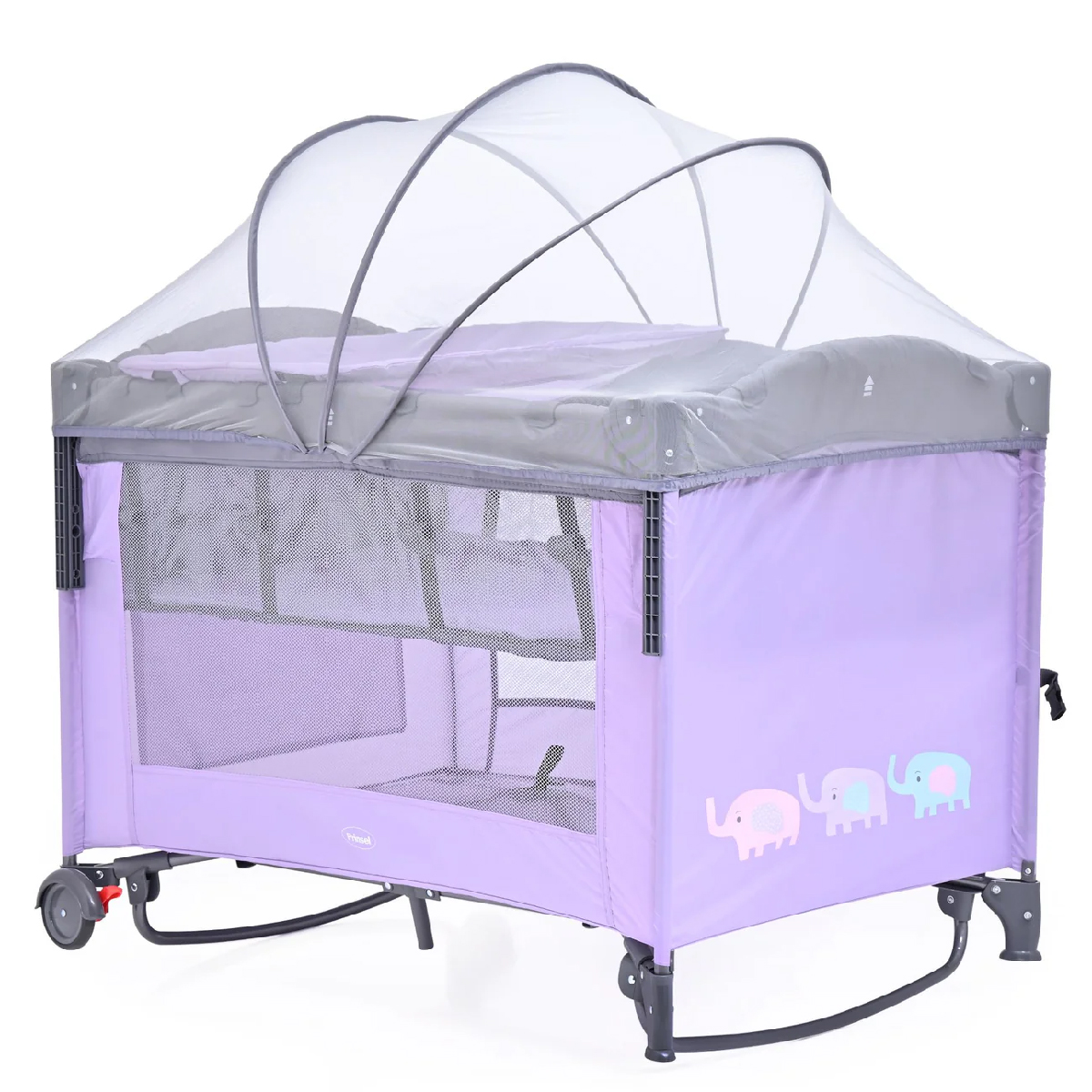 Cuna Colecho Corral Prinsel Mecedora Colecho Girl Lila Morado.
