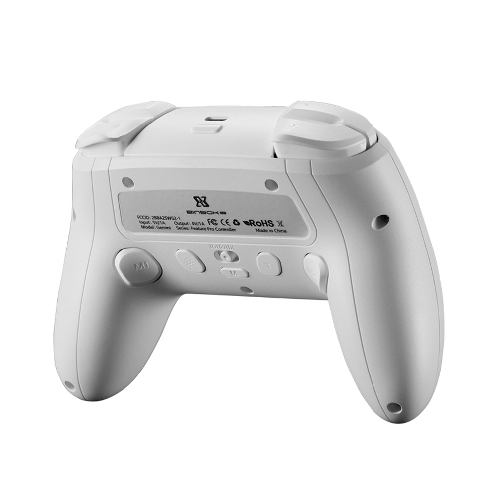 Pro Controller Binbok Para Nintendo Switch Blanco