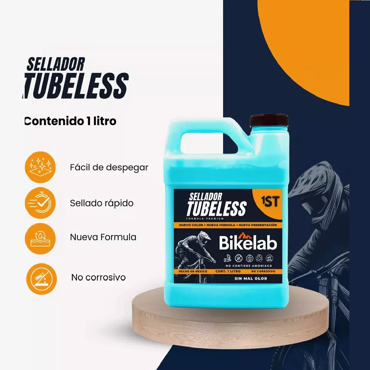 Sellador Tubeless Bikelab 1 Litro + Bote Aplicador 125m