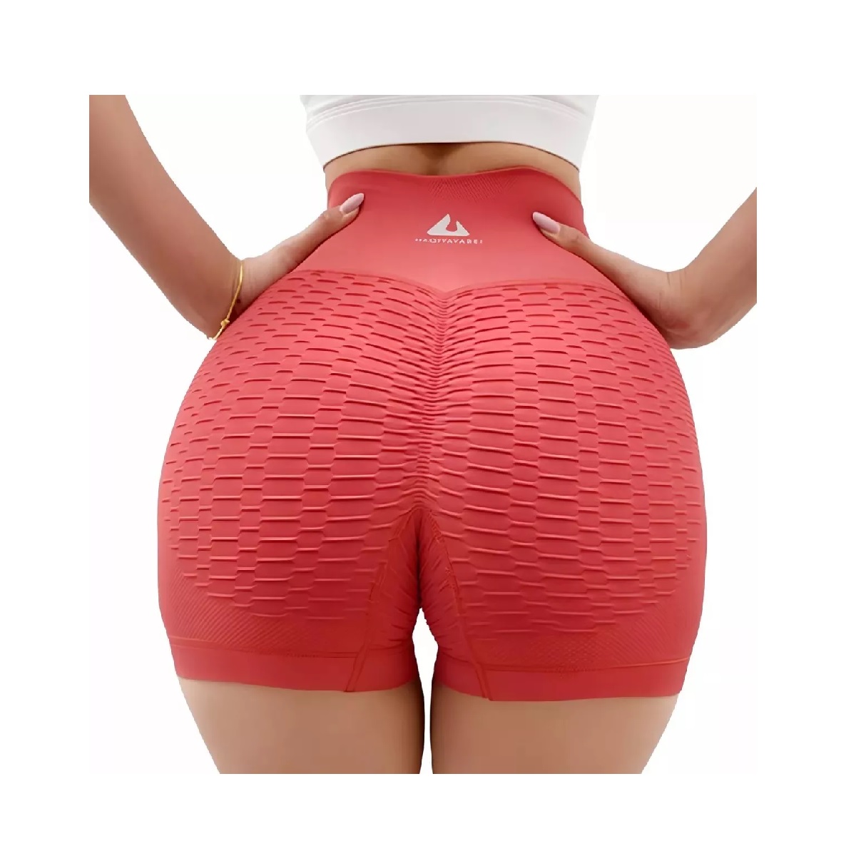 Moda Shorts Mujer Deportivo Calidad Premium Short Gym Rojo