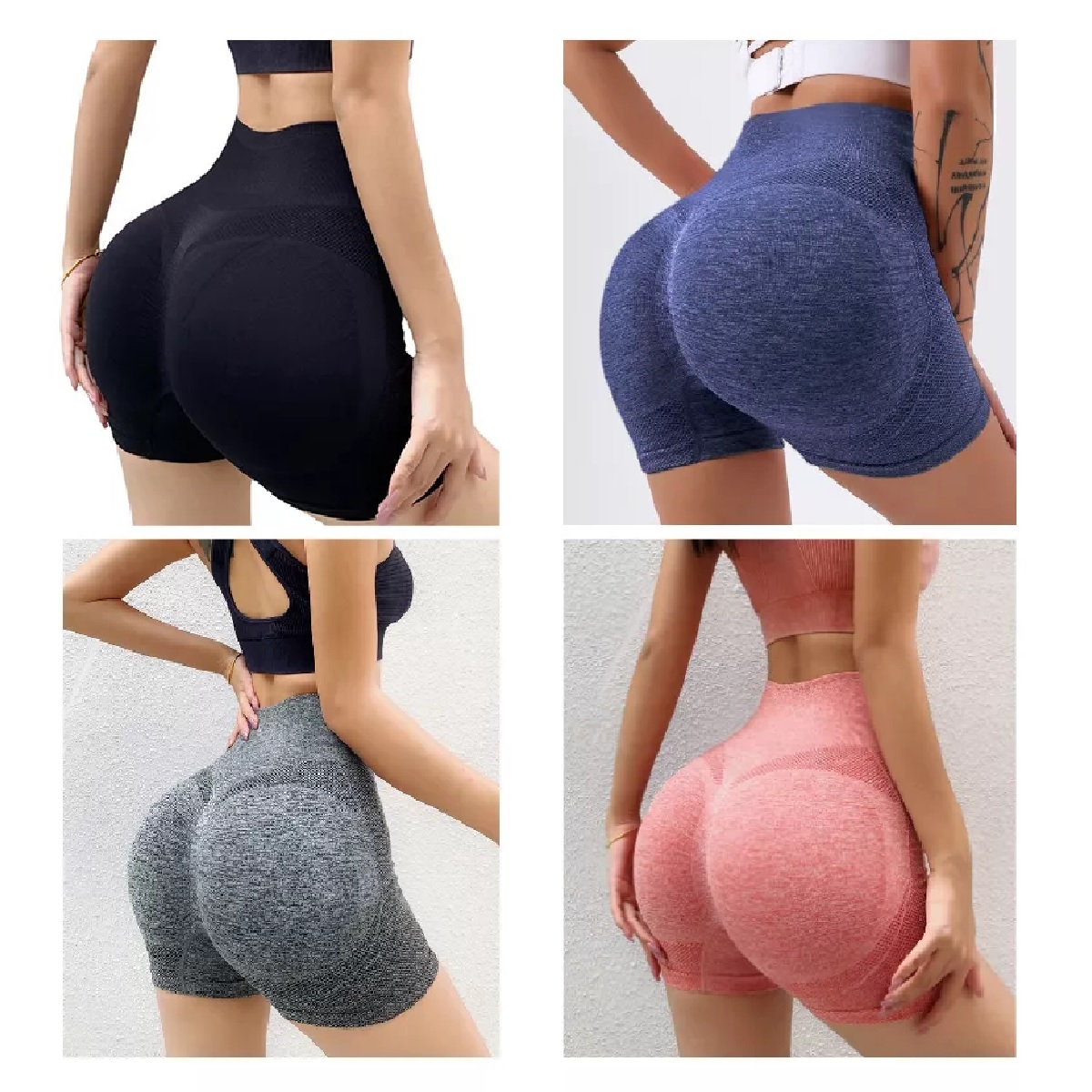 4pz Shorts Licra Deportivo Mujer Sexy Short Yoga Gym Correr Talla L/XL