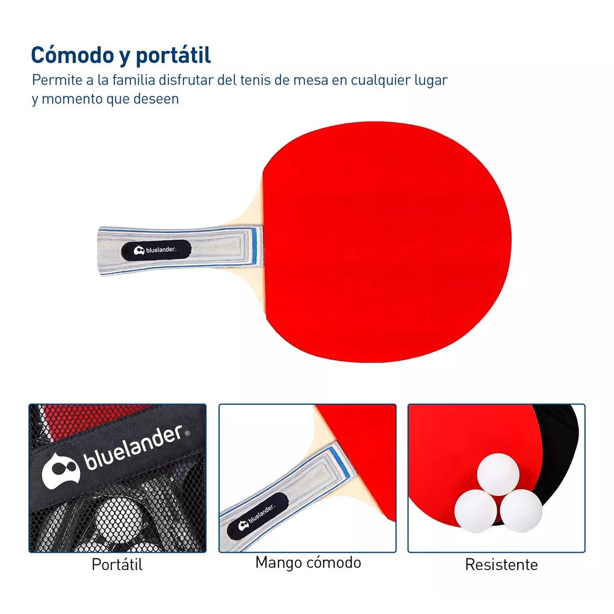 Set De Raquetas Ping Pong Pelotas Profesional Tenis De Mesa