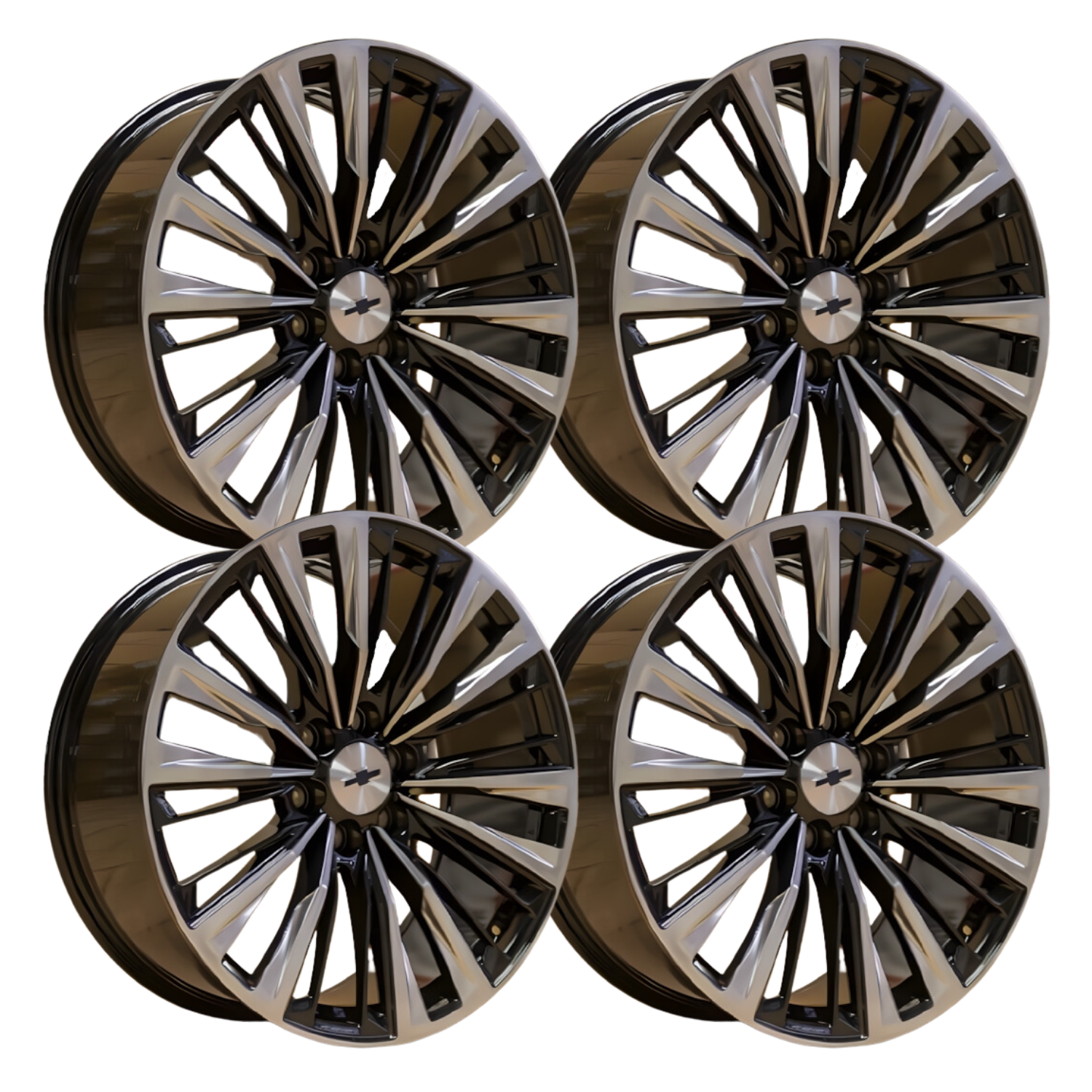 4 RINES 24 6X139.7 POLISHING - SILVERADO, ESCALADE, GMC, TAHOE